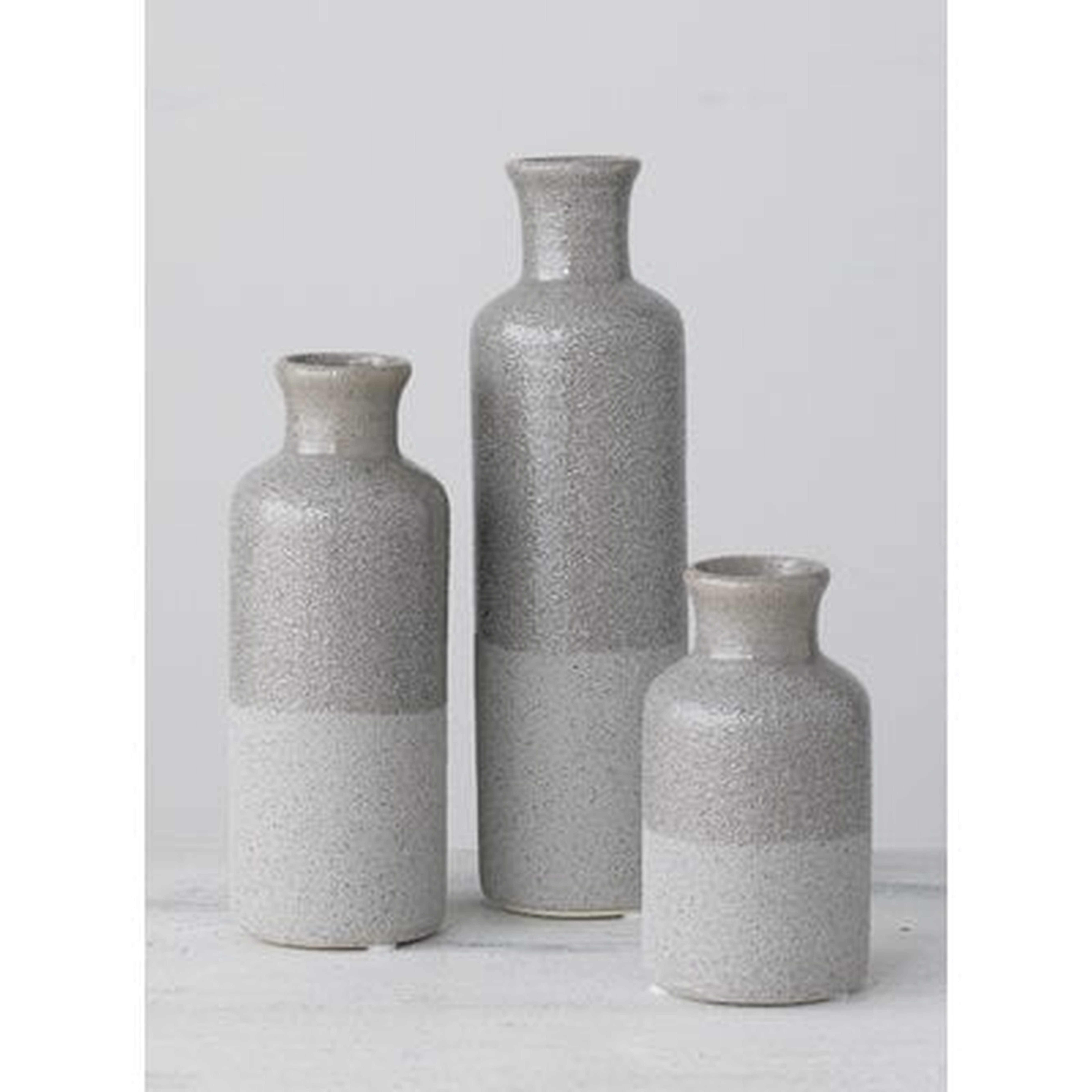 Ridgeview Bottles 3 Piece Table Vase Set - Wayfair