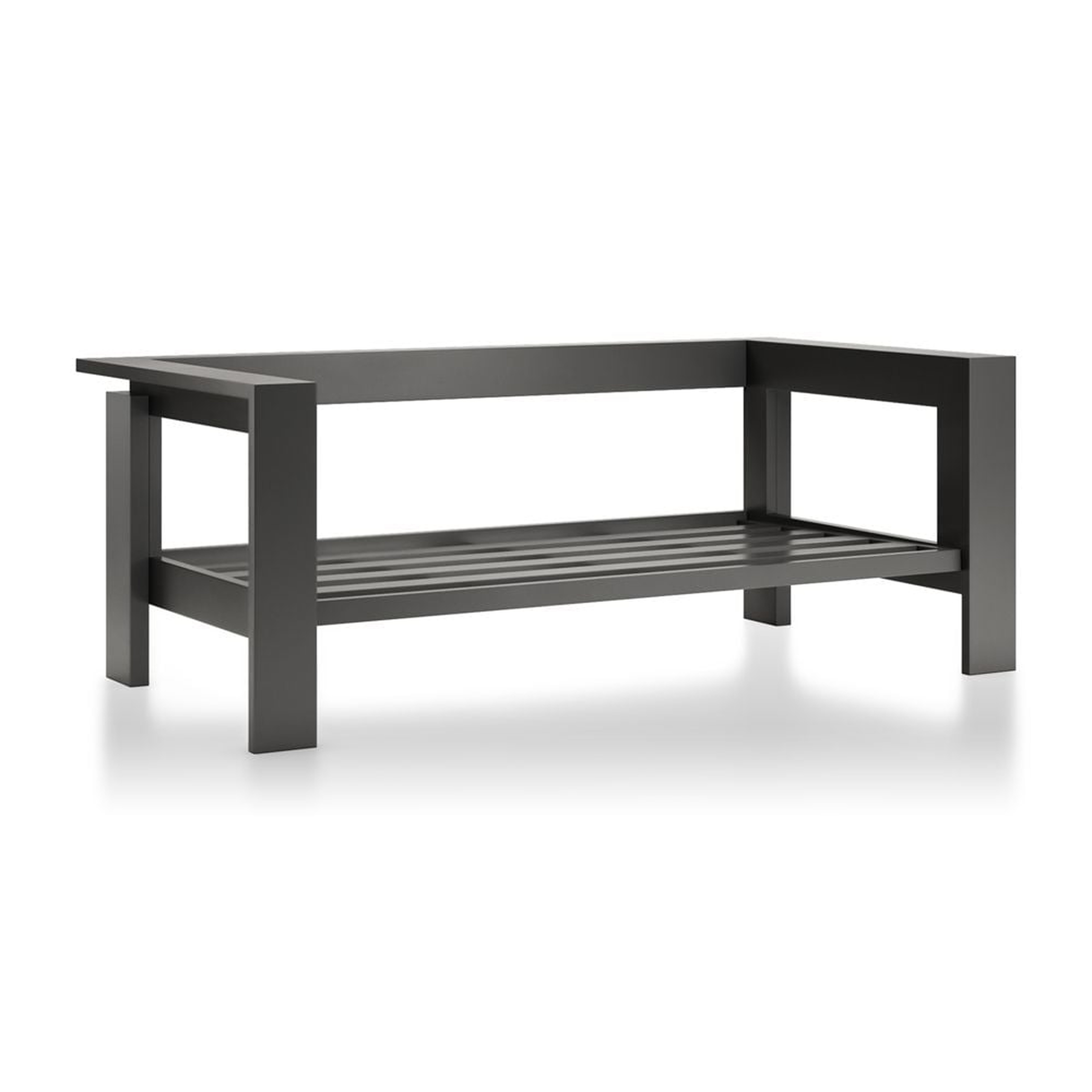 Walker Metal Outdoor Loveseat - Crate and Barrel