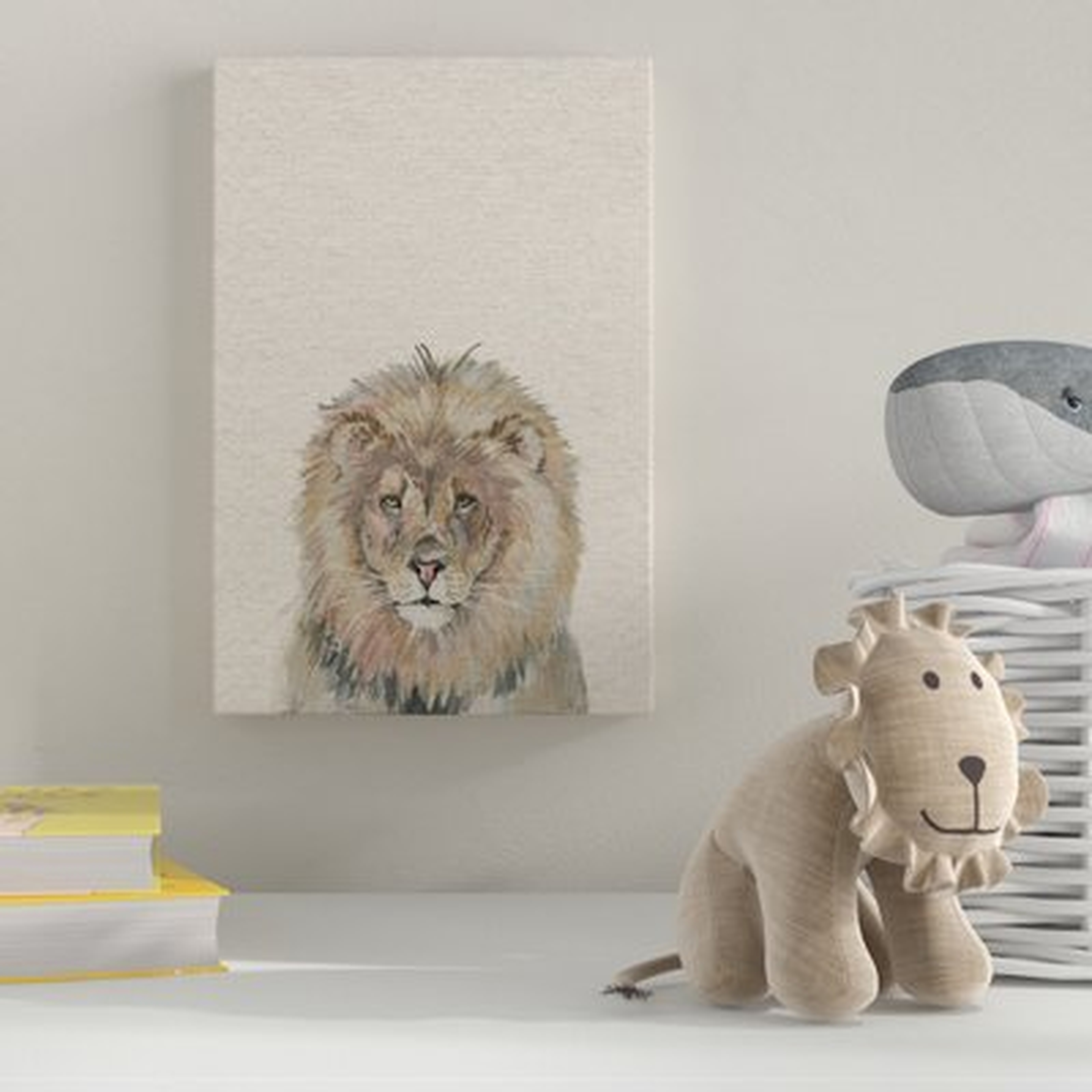 'King of the Jungle' Print on Wrapped Canvas - Wayfair
