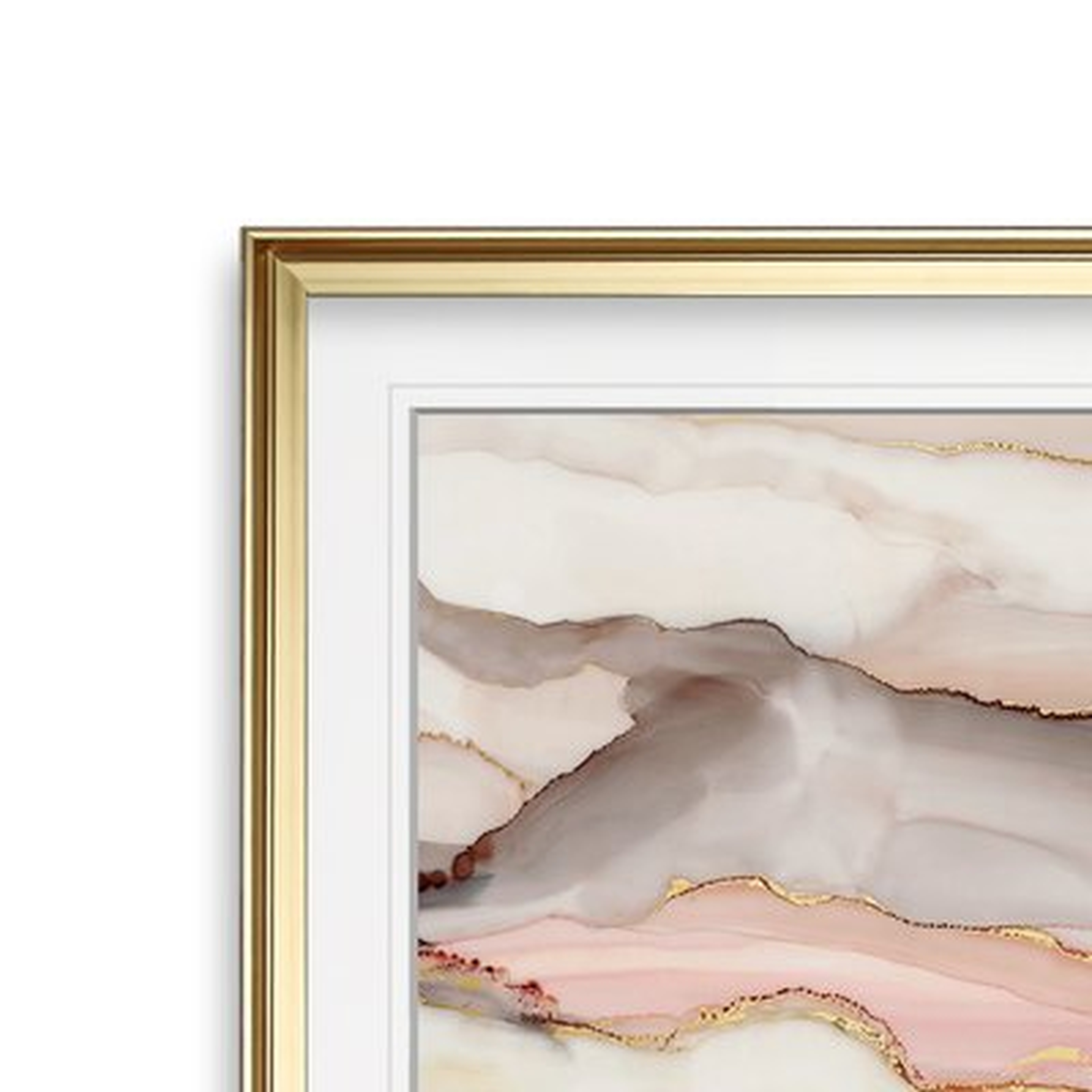 'Graceful Marble II' Framed Print - Wayfair
