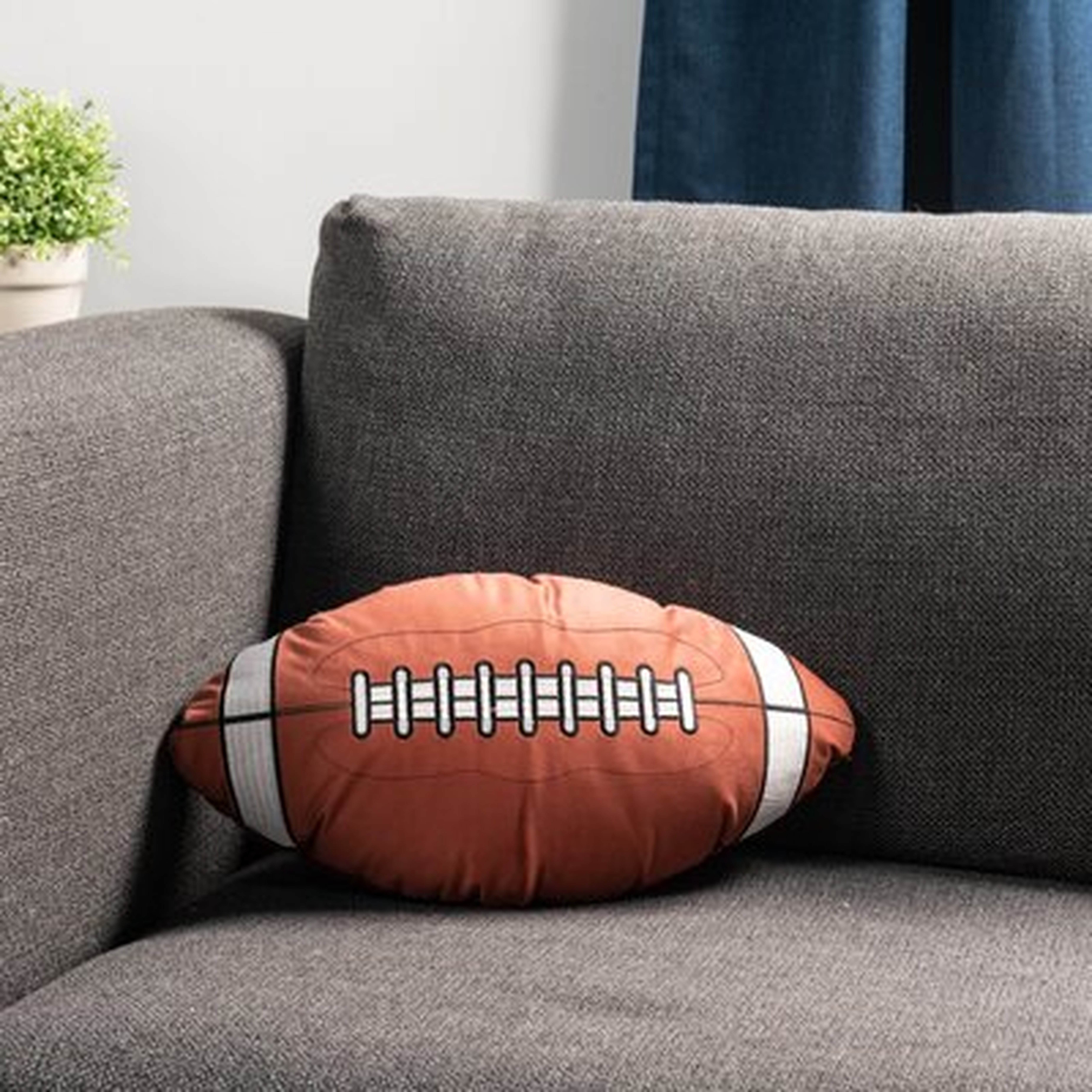 Football Shape 18" x 12" Decorative Throw Pillow - Wayfair