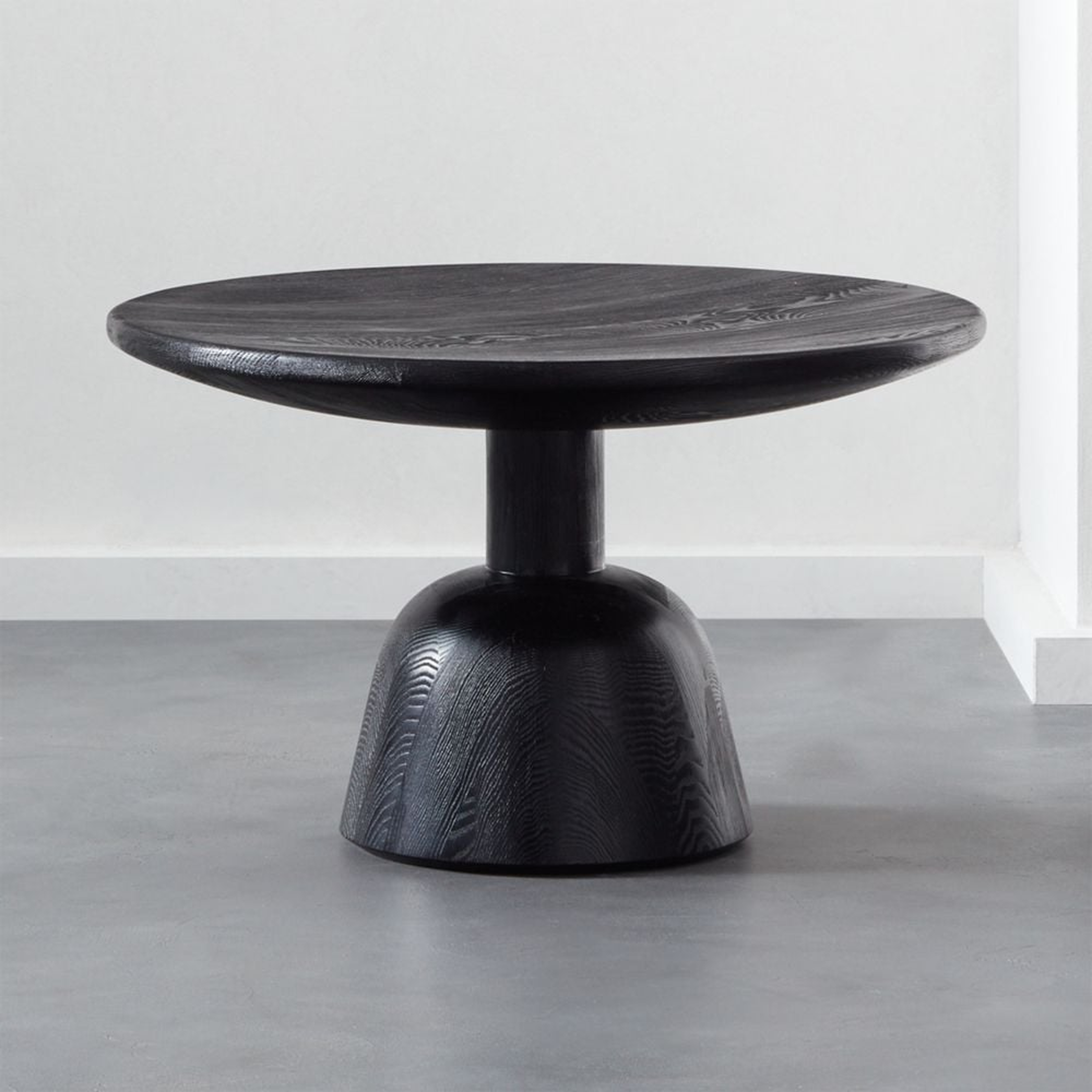 Macbeth Hemlock Black Wood Coffee Table - CB2