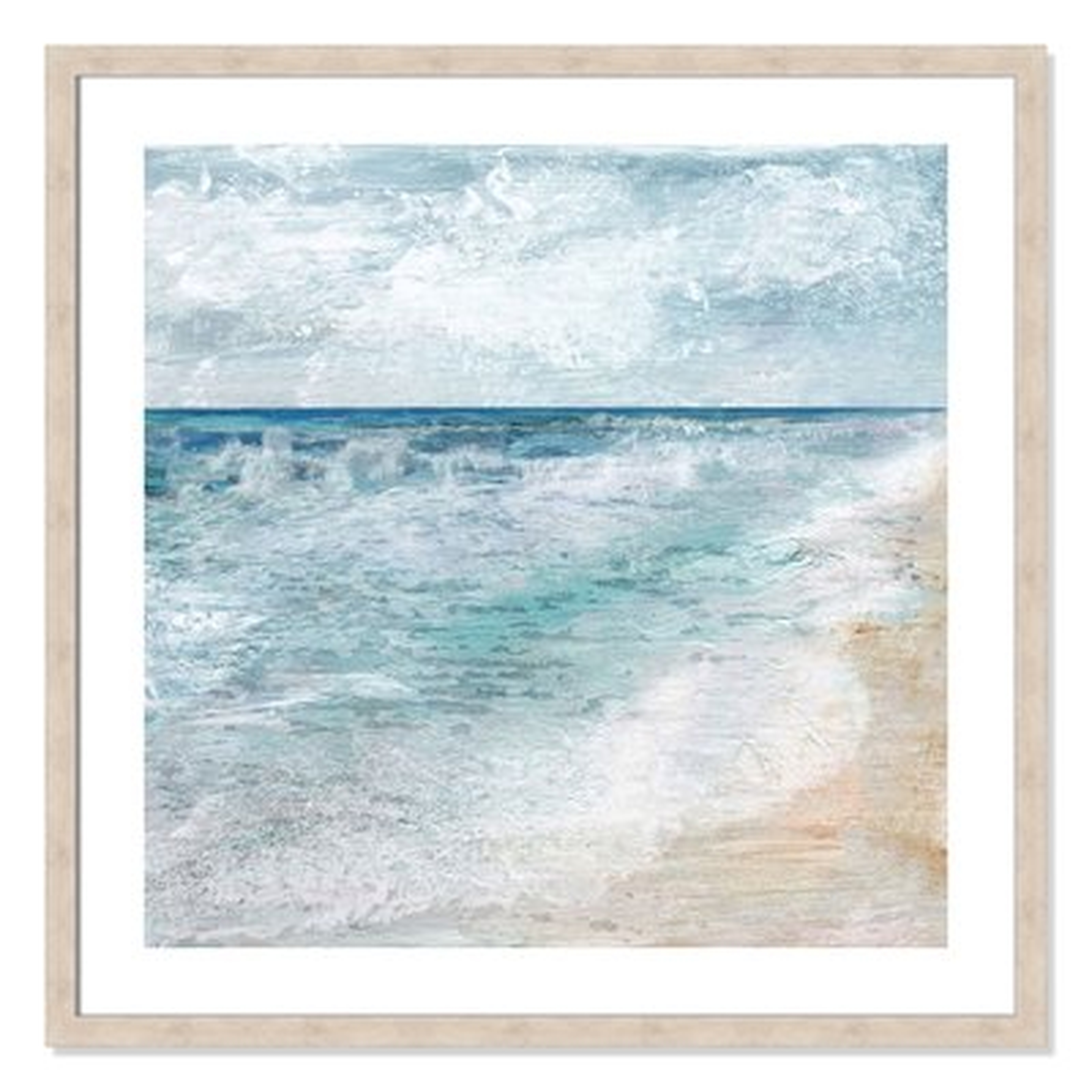 'Shore Walk' Framed Acrylic Painting Print - Wayfair
