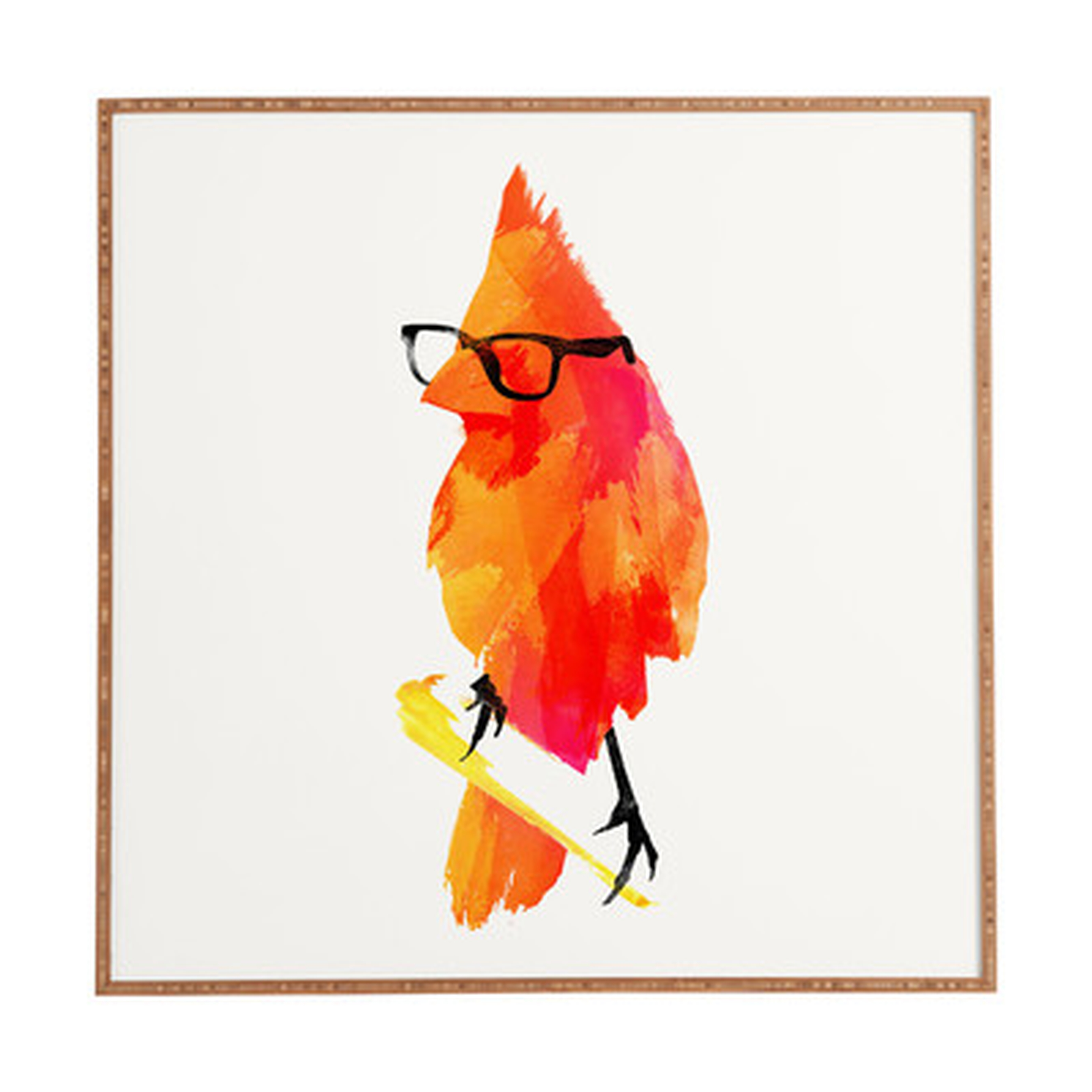 Punk Bird by Robert Farkas Framed Painting Print - Wayfair