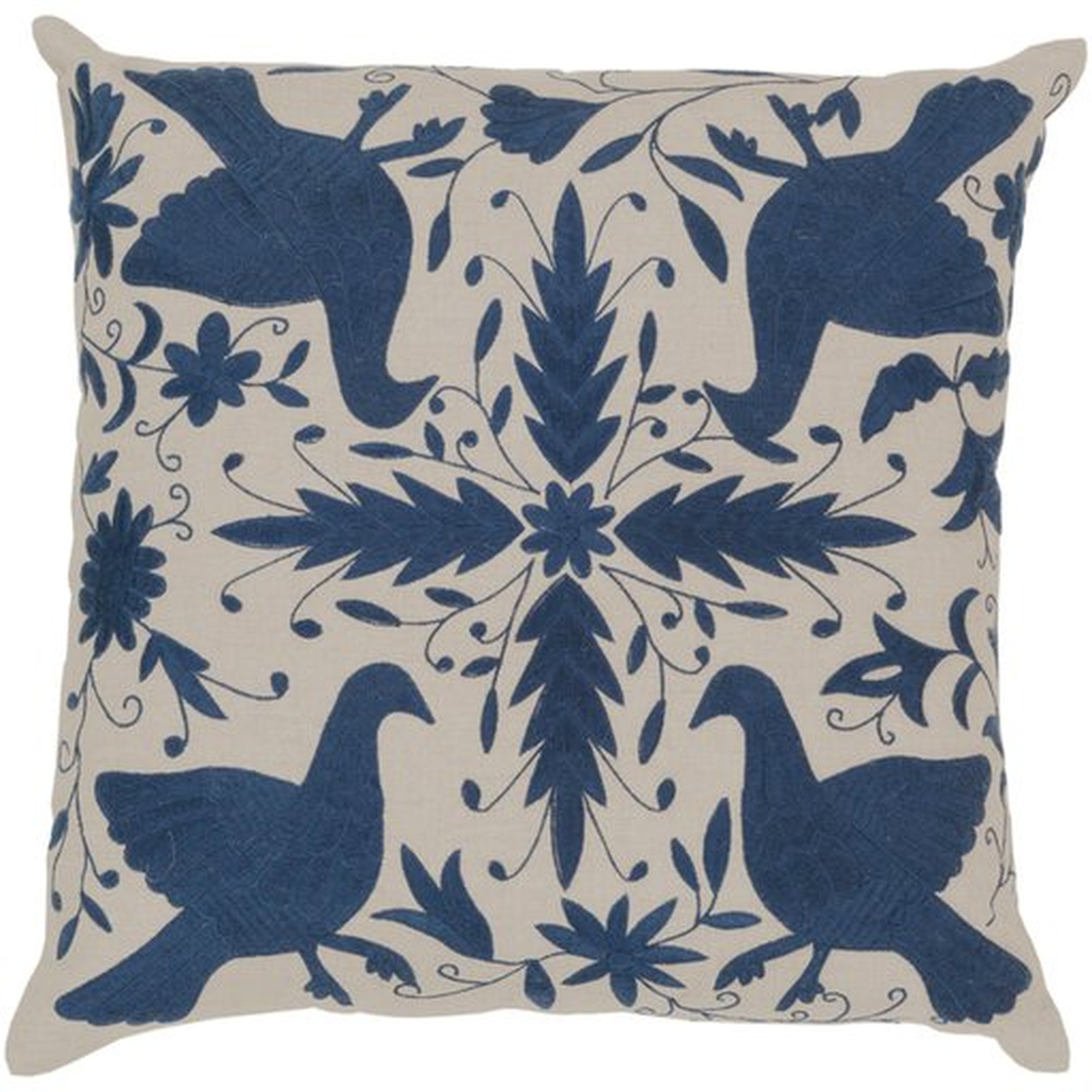 Otomi Throw Pillow, 20" x 20", with poly insert - Surya