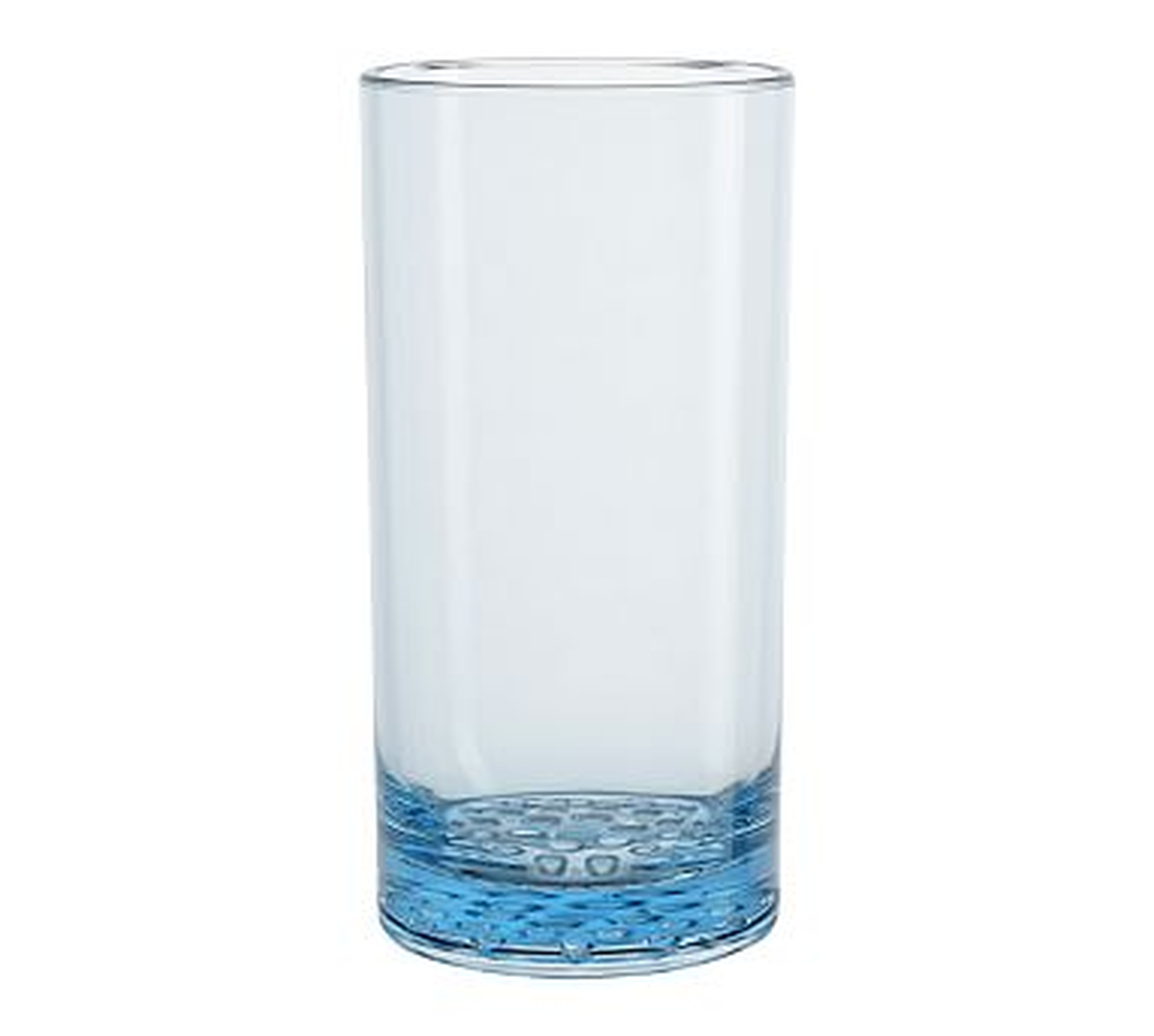 Happy Hour Acrylic Tall Drinking Glasses, 18 oz., Set of 4 - Aqua - Pottery Barn