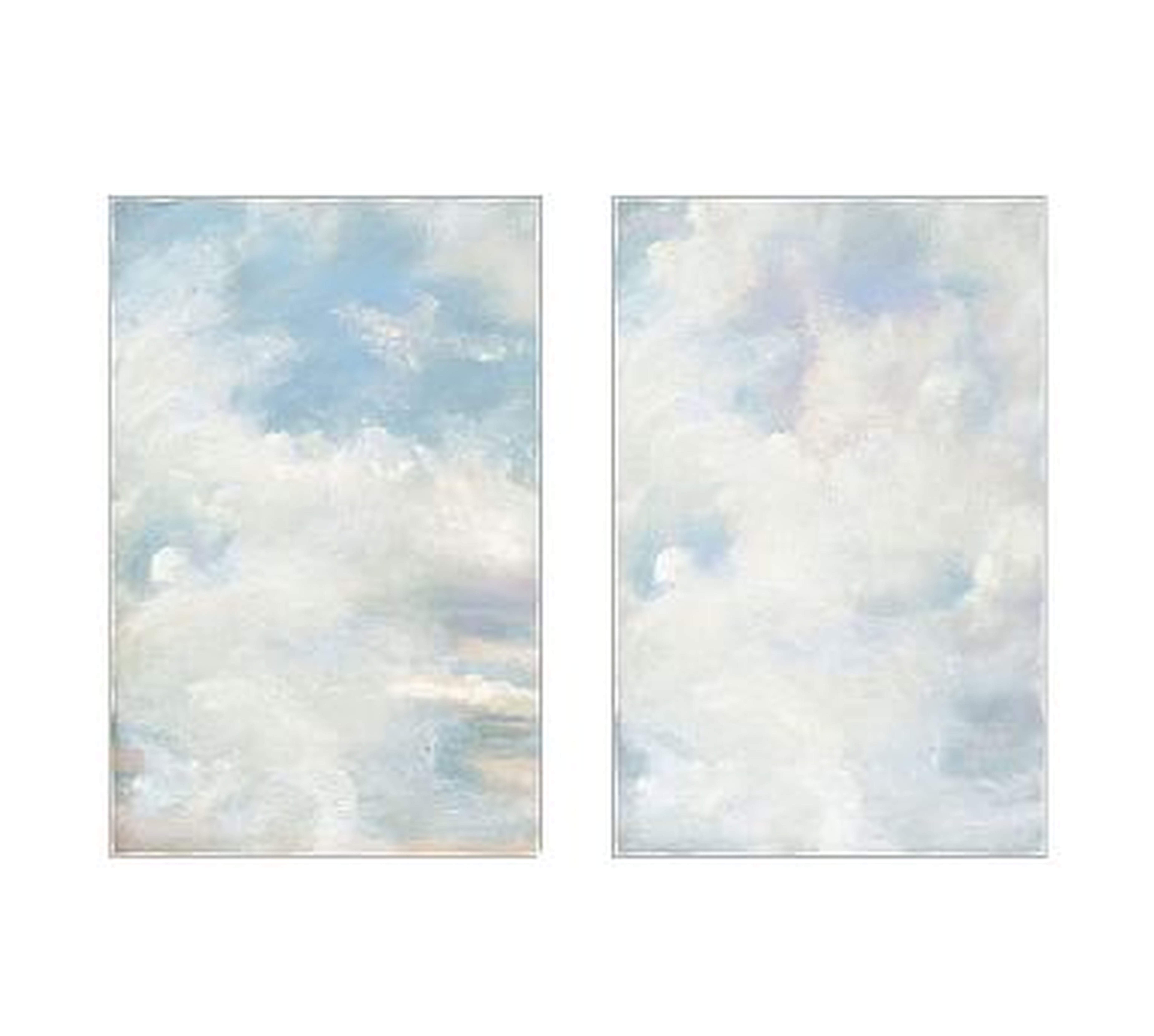 Among the Clouds Framed Canvas, Set of 2, 31.5" x 47.5" - Pottery Barn
