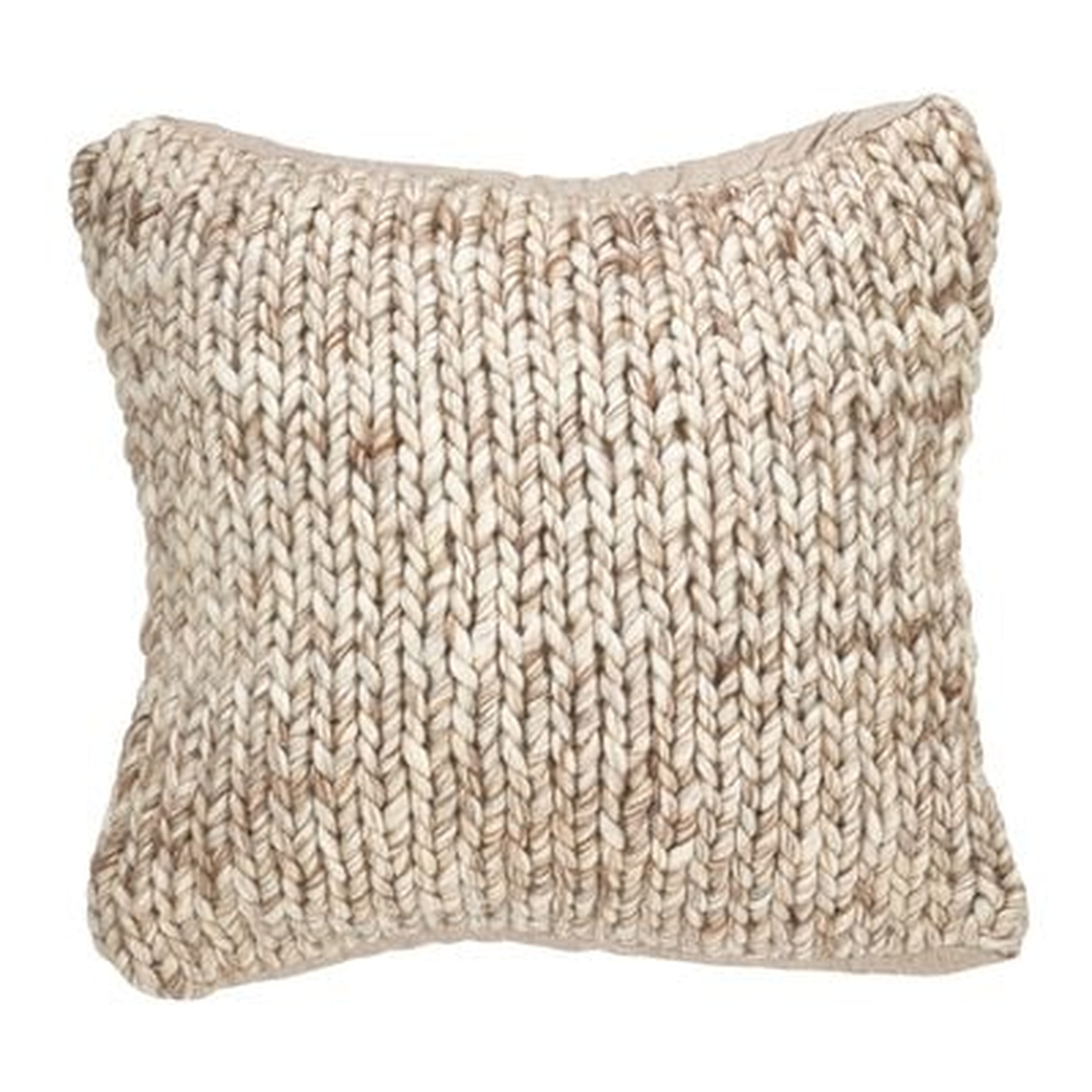 Deimer Chunky Wool Cable Knit Throw Pillow - Birch Lane