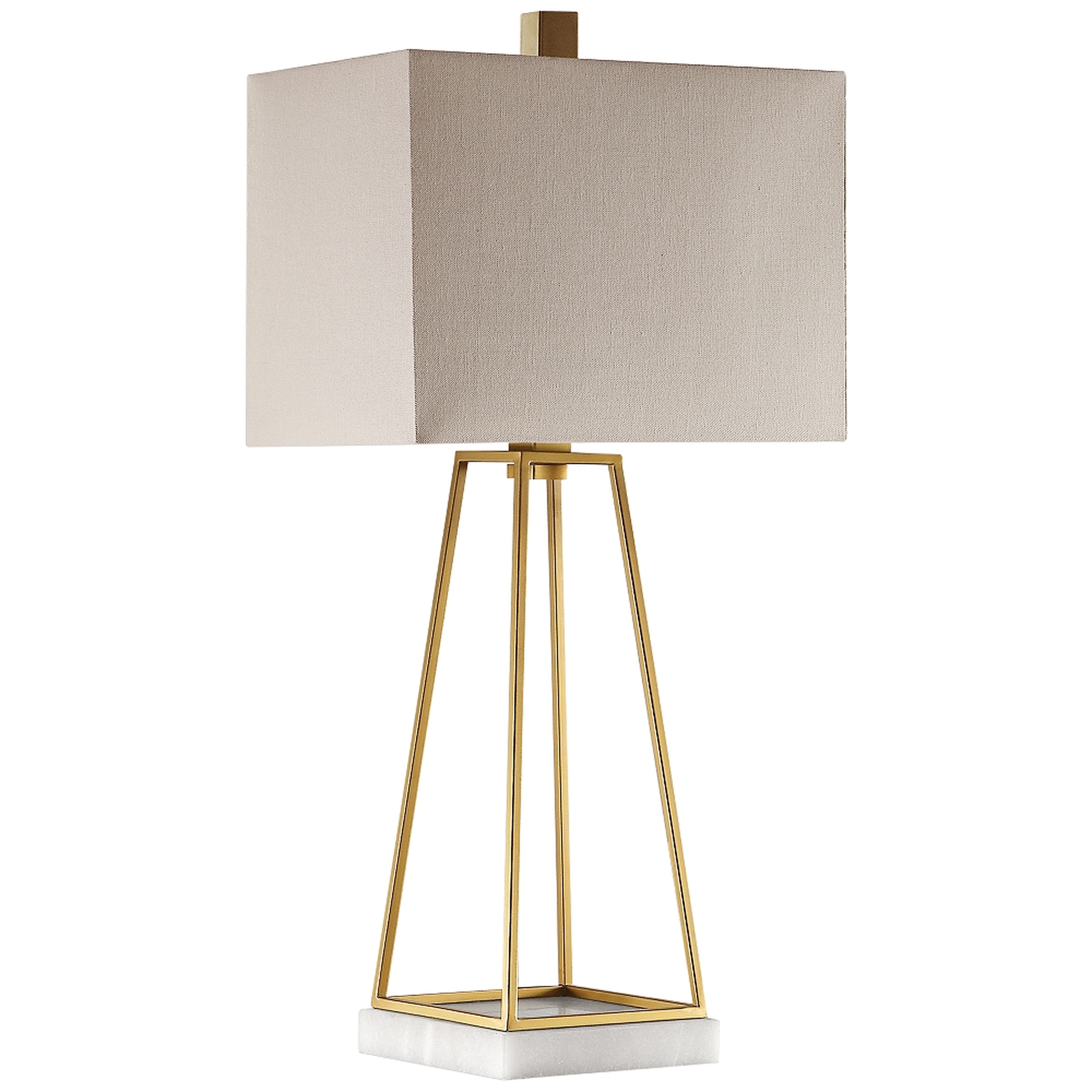 Uttermost Mackean Plated Metallic Gold Table Lamp - Style # 59H50 - Lamps Plus