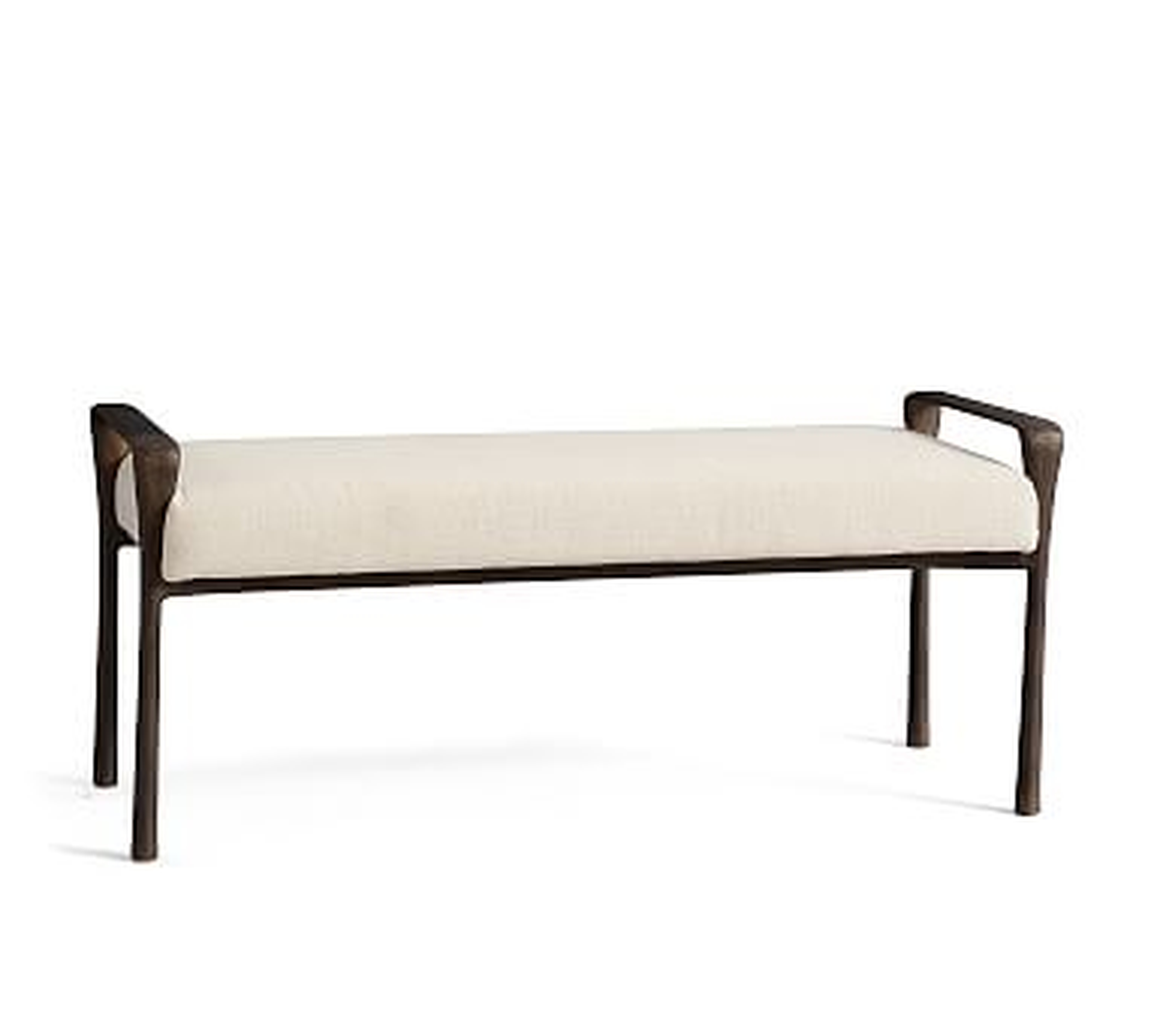 Bodhi End of Bed Bench, Bronze - Pottery Barn