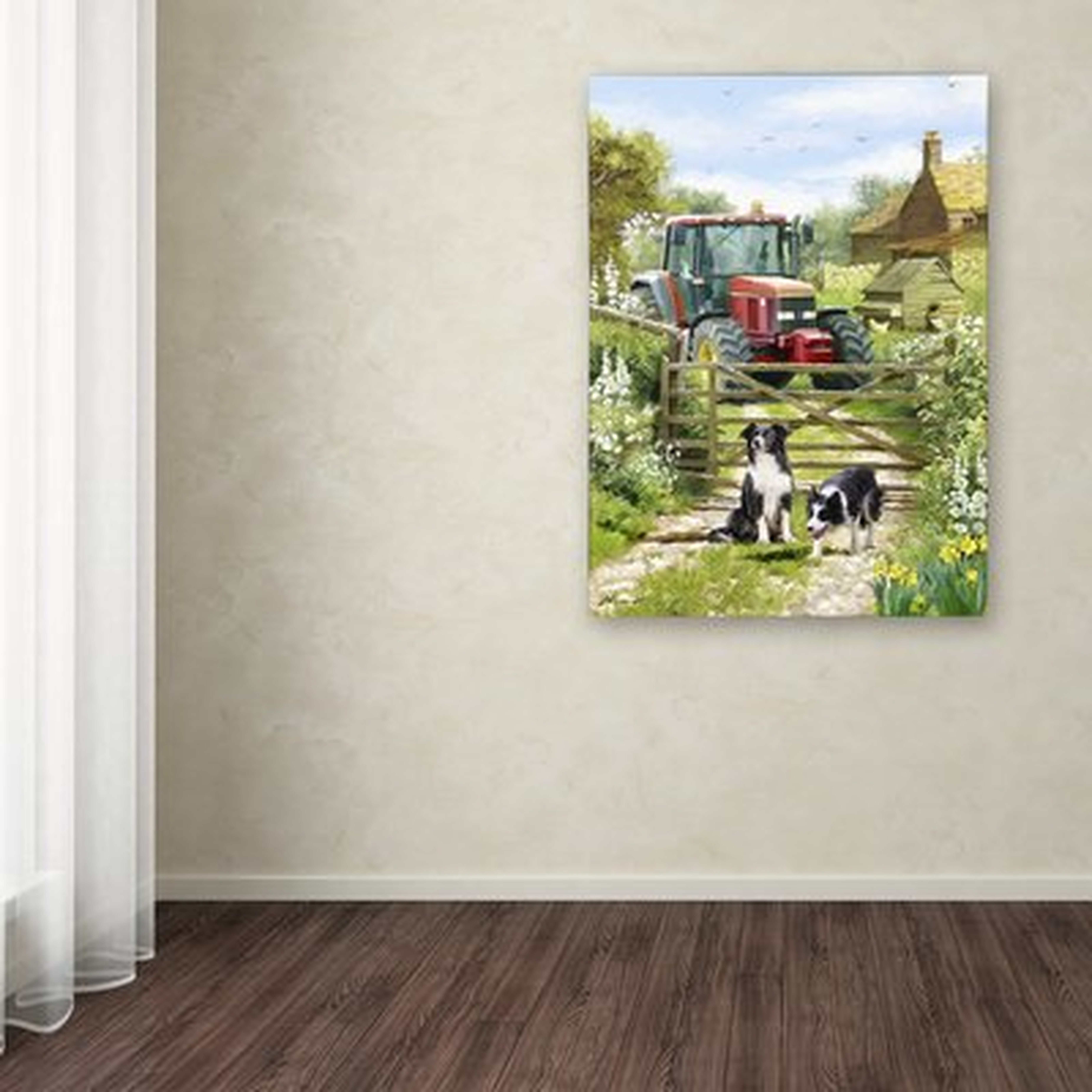 'Tractor' Print on Canvas - Wayfair