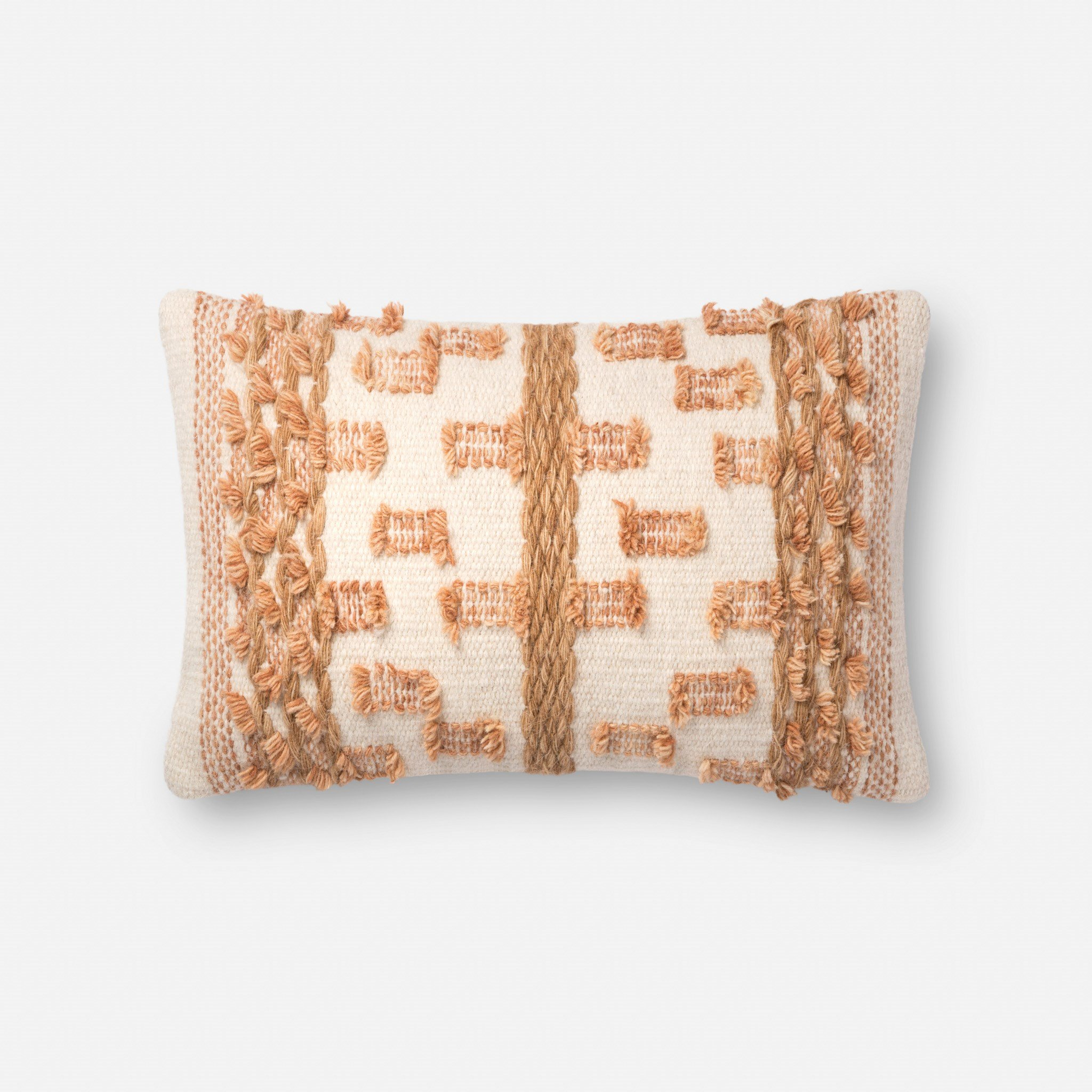 PILLOWS - BEIGE / RUST - Magnolia Home by Joana Gaines Crafted by Loloi Rugs