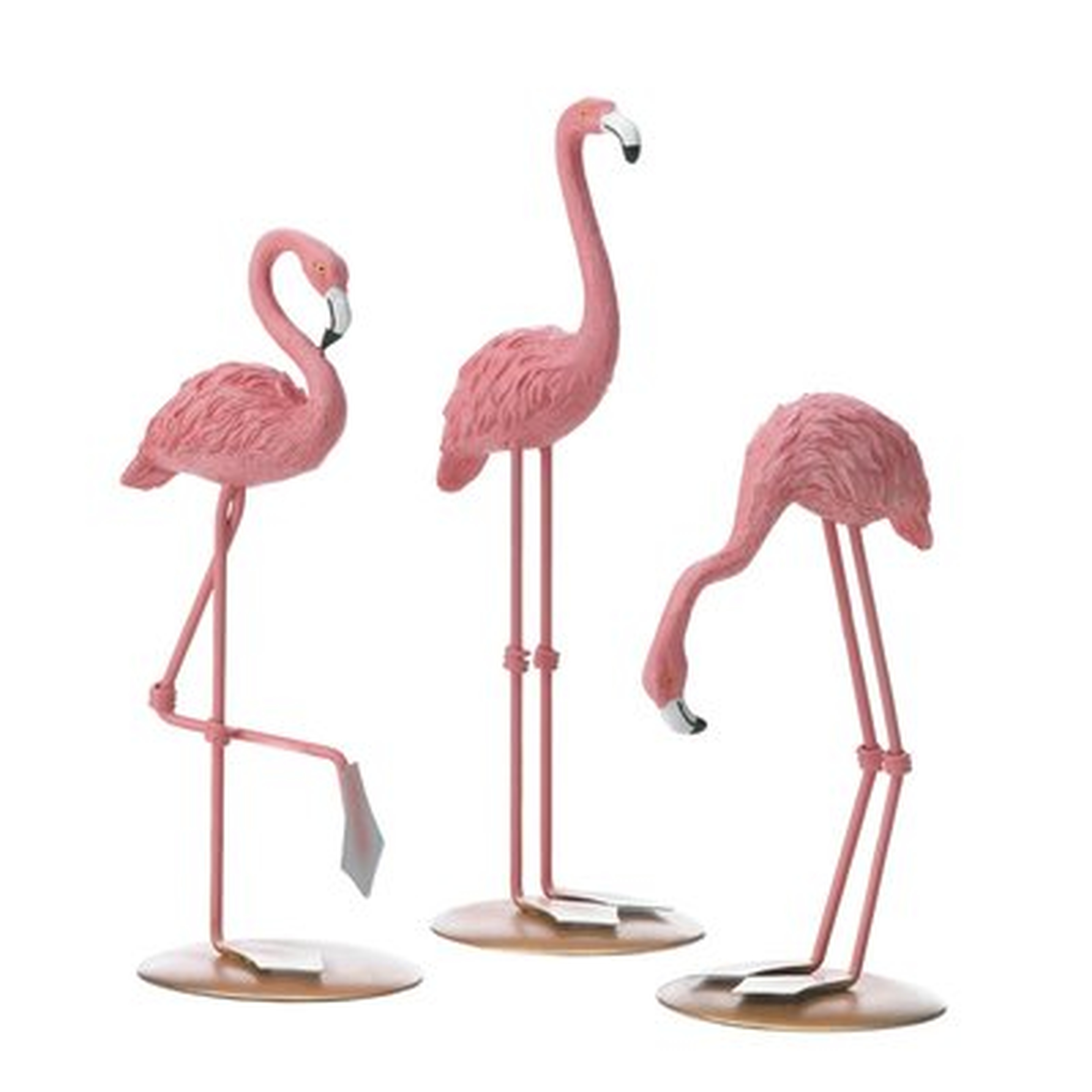 Johanna Flamingo Trio 3 Piece Figurine Set - Wayfair