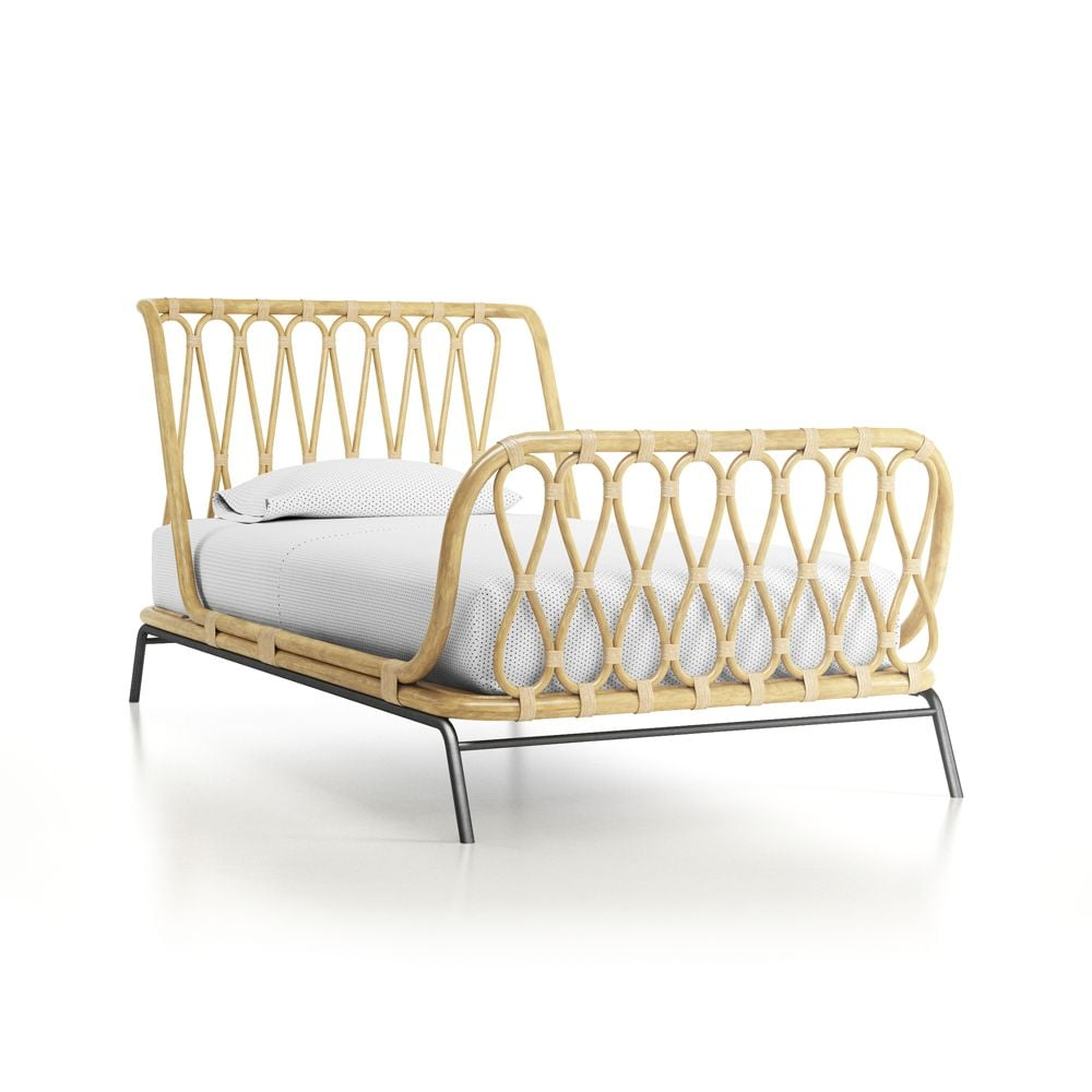 Rattan Kids Twin Bed - Crate and Barrel