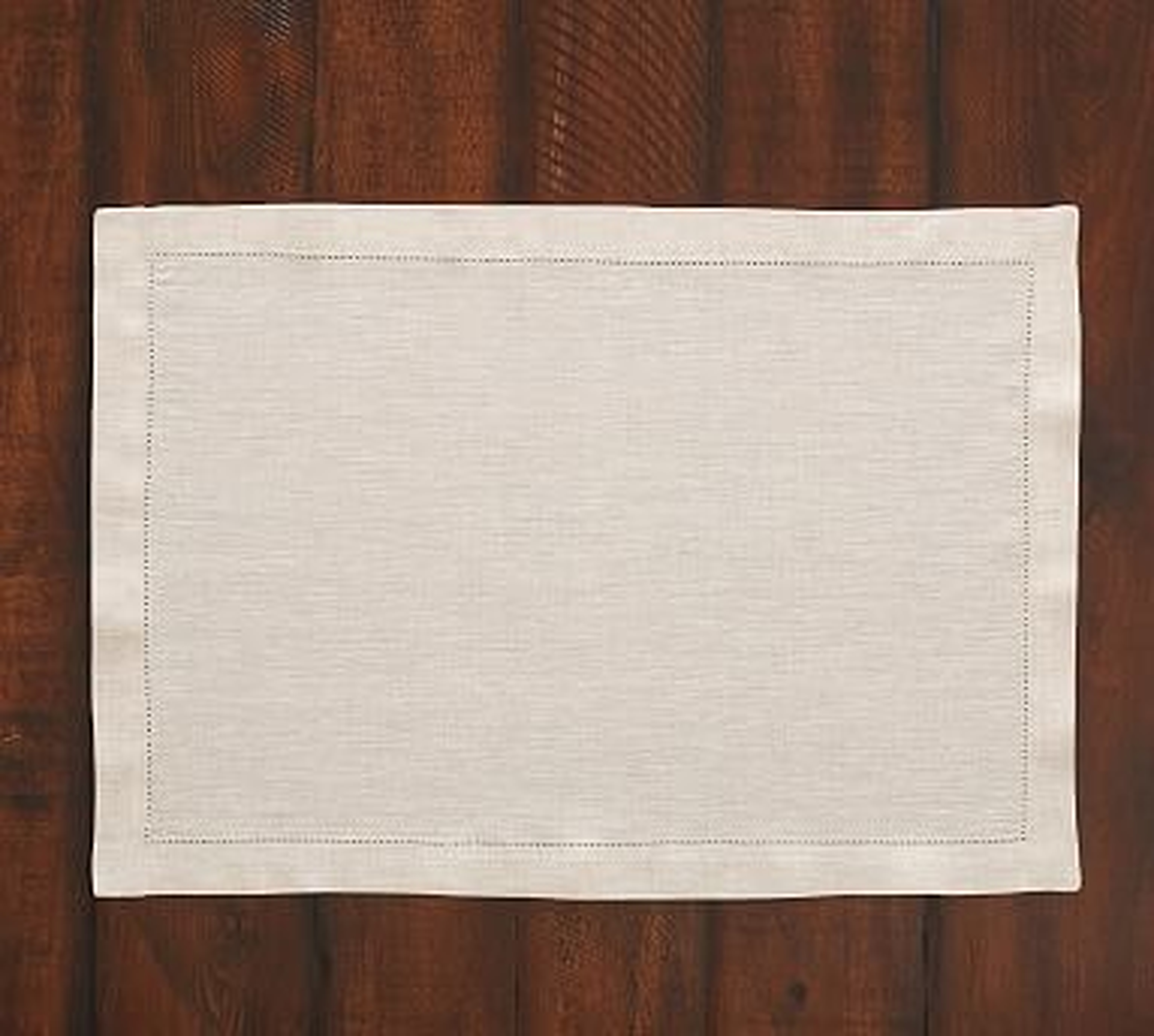 PB Classic Placemat, Set of 4 - Flax - Pottery Barn