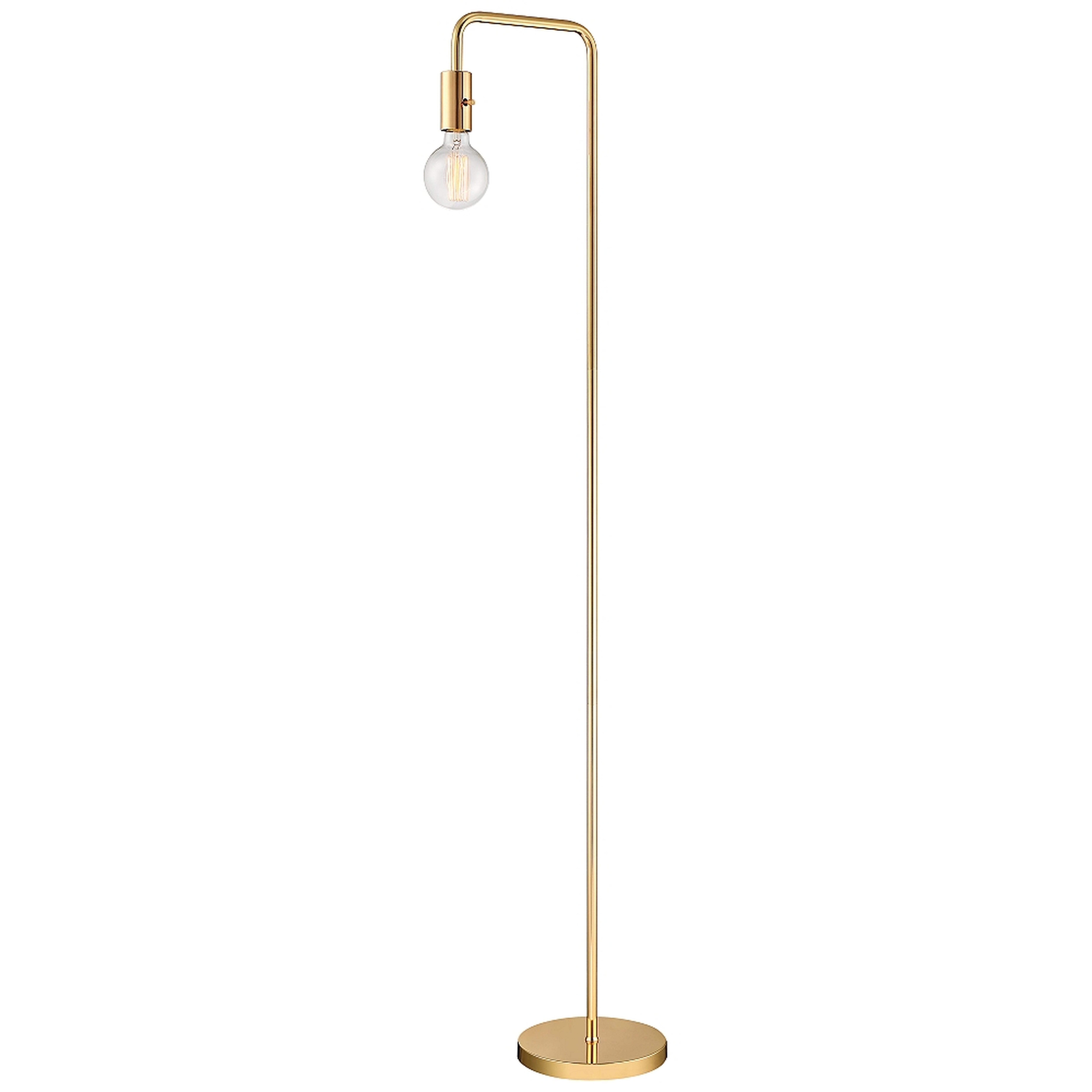 Lite Source Nilmani French Gold Downbridge Floor Lamp - Style # 69G16 - Lamps Plus