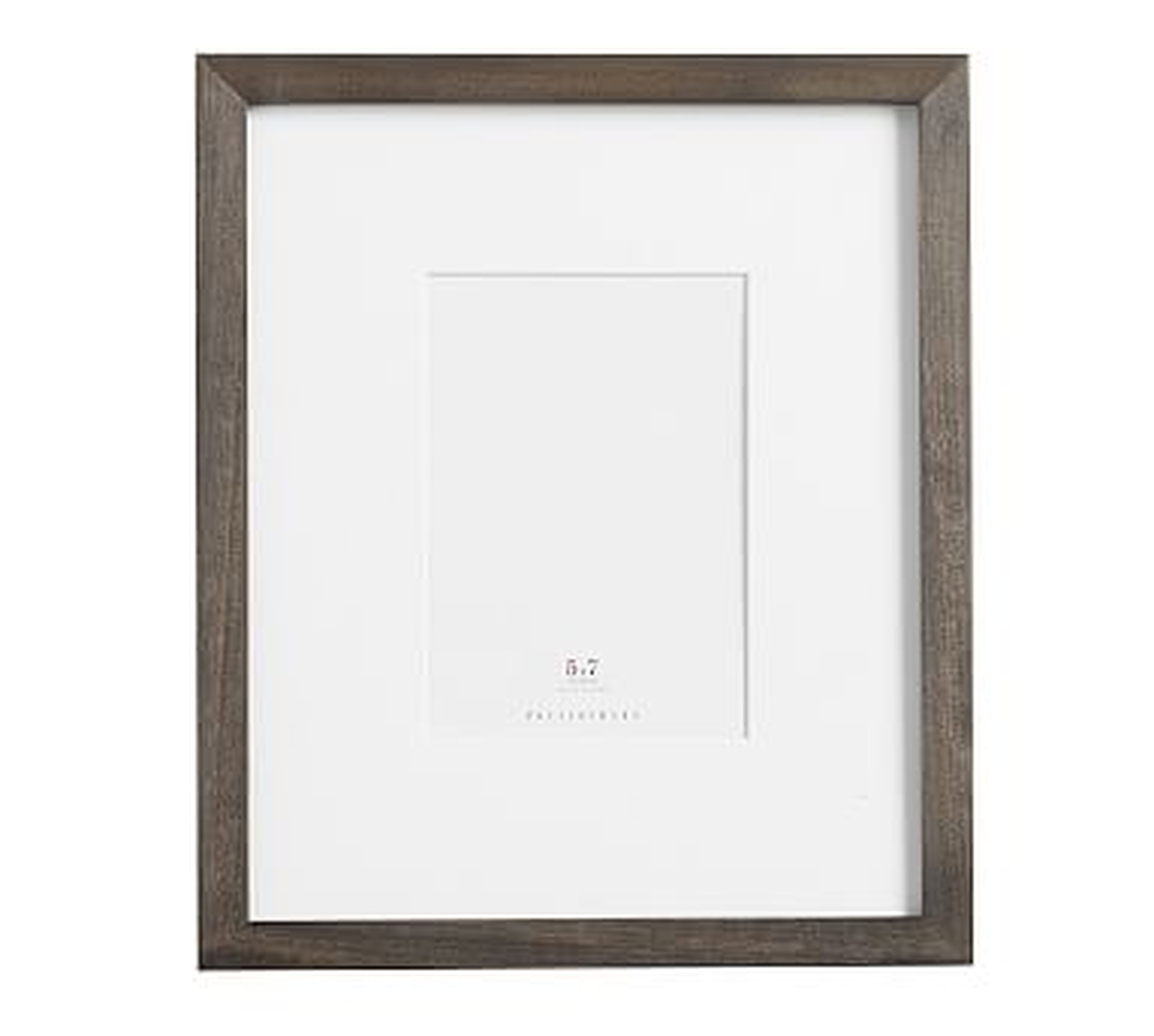 Wood Gallery Single Opening Frame/ 5" x 7"/ Charcoal - Pottery Barn