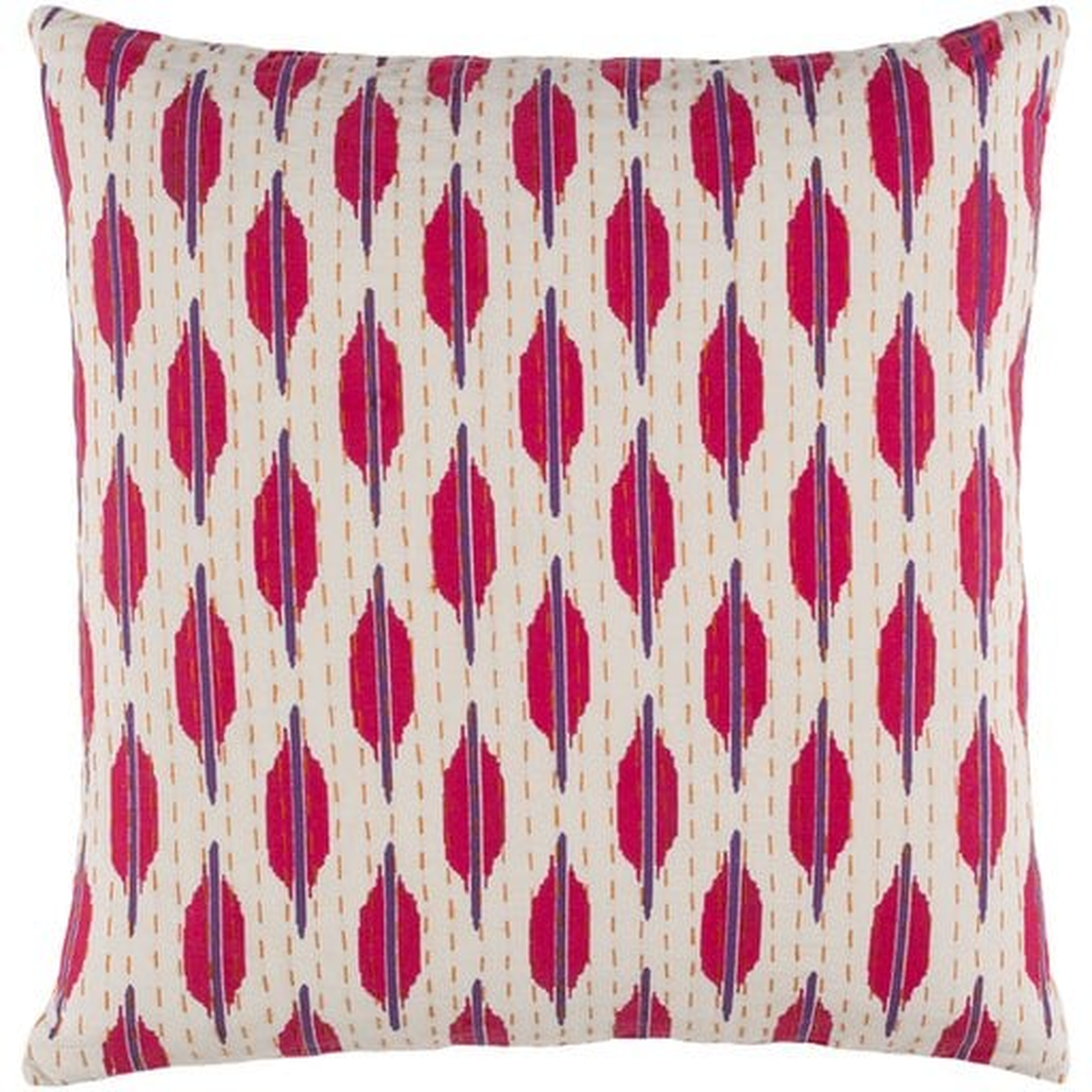 Kantha KTH-006 22"L x 22"W Polyester Filled Pillow - Surya