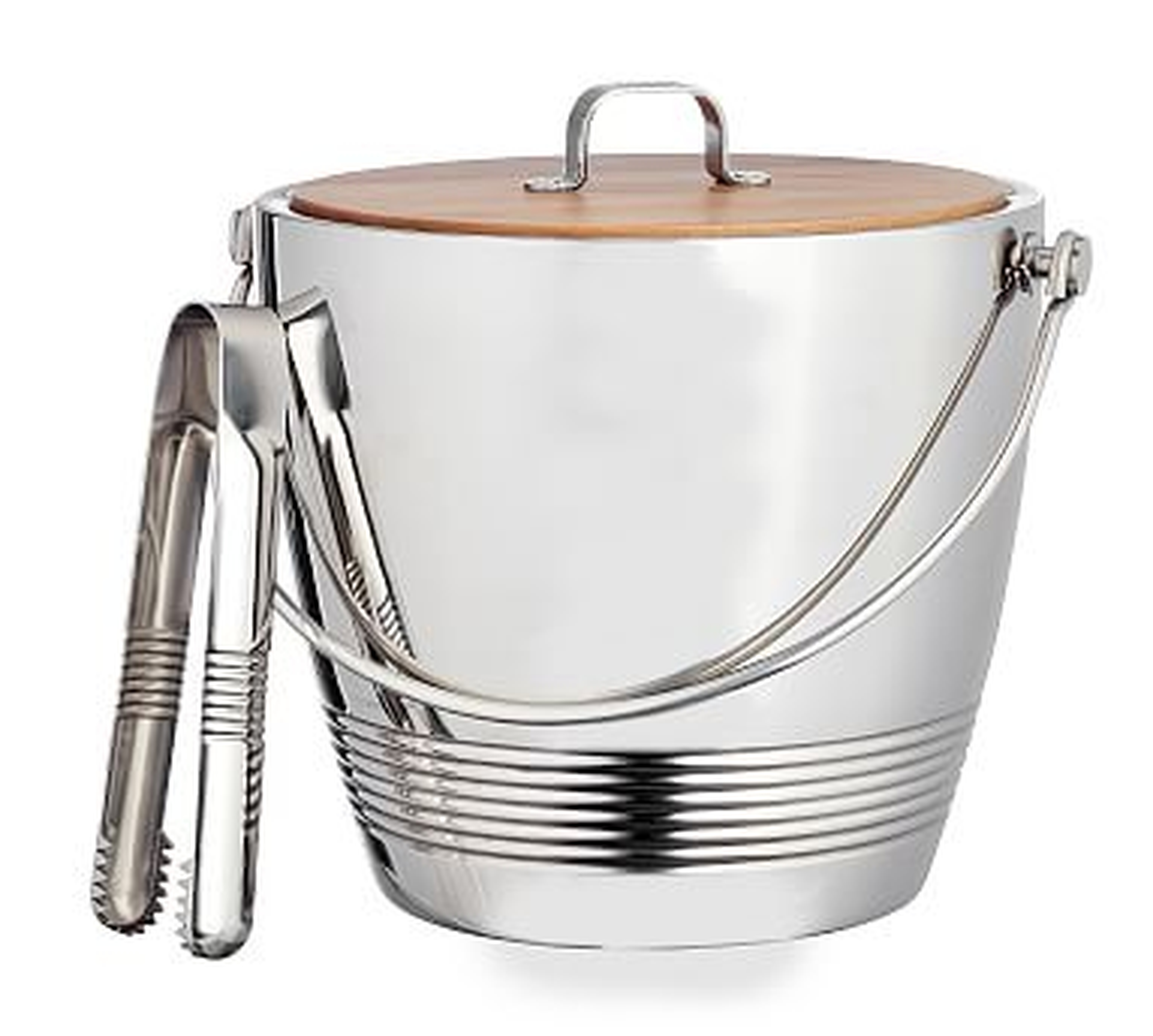 Crafthouse Ice Bucket with Tongs - Pottery Barn