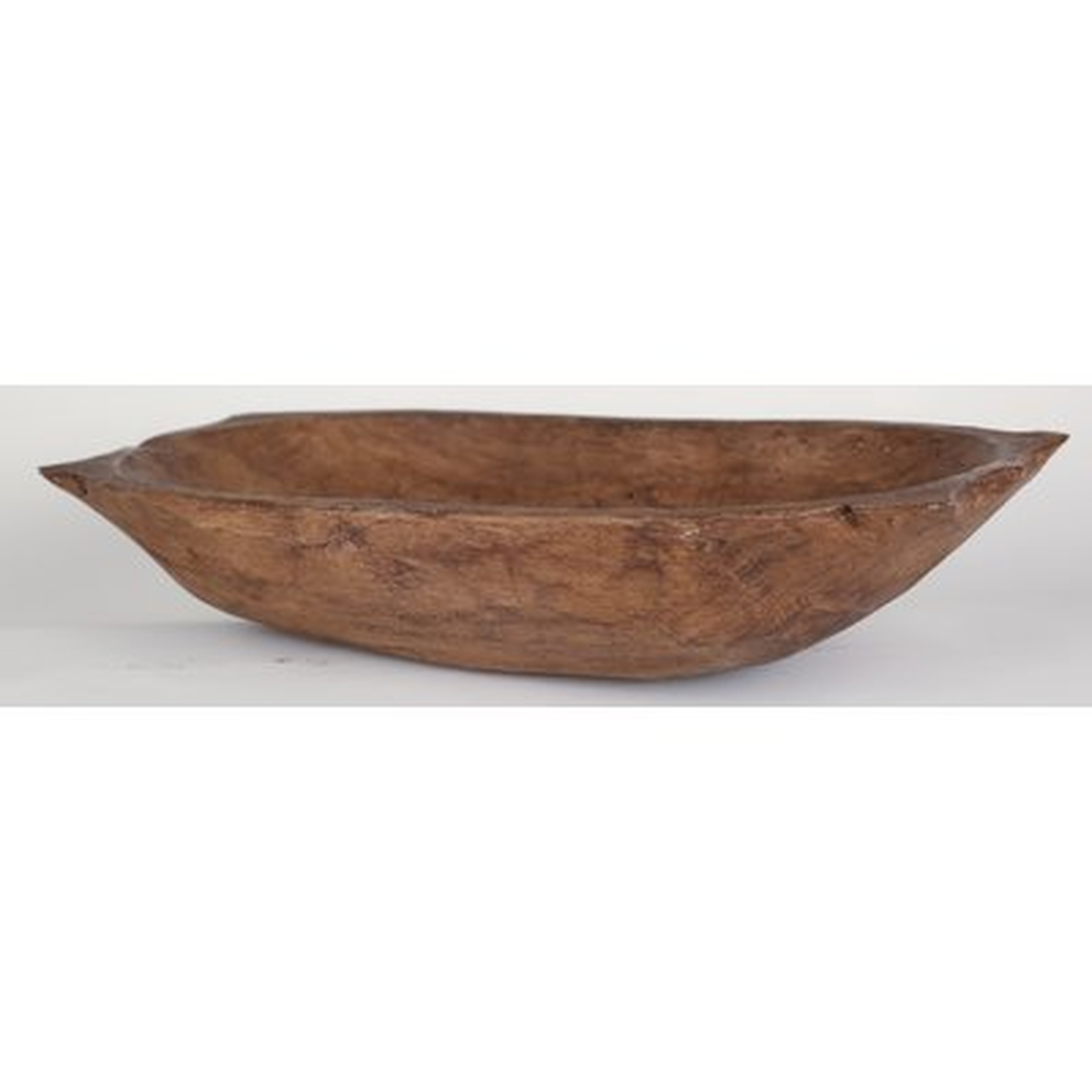 Glenfield Deep Wooden Dough with Handles Decorative Bowl - Birch Lane