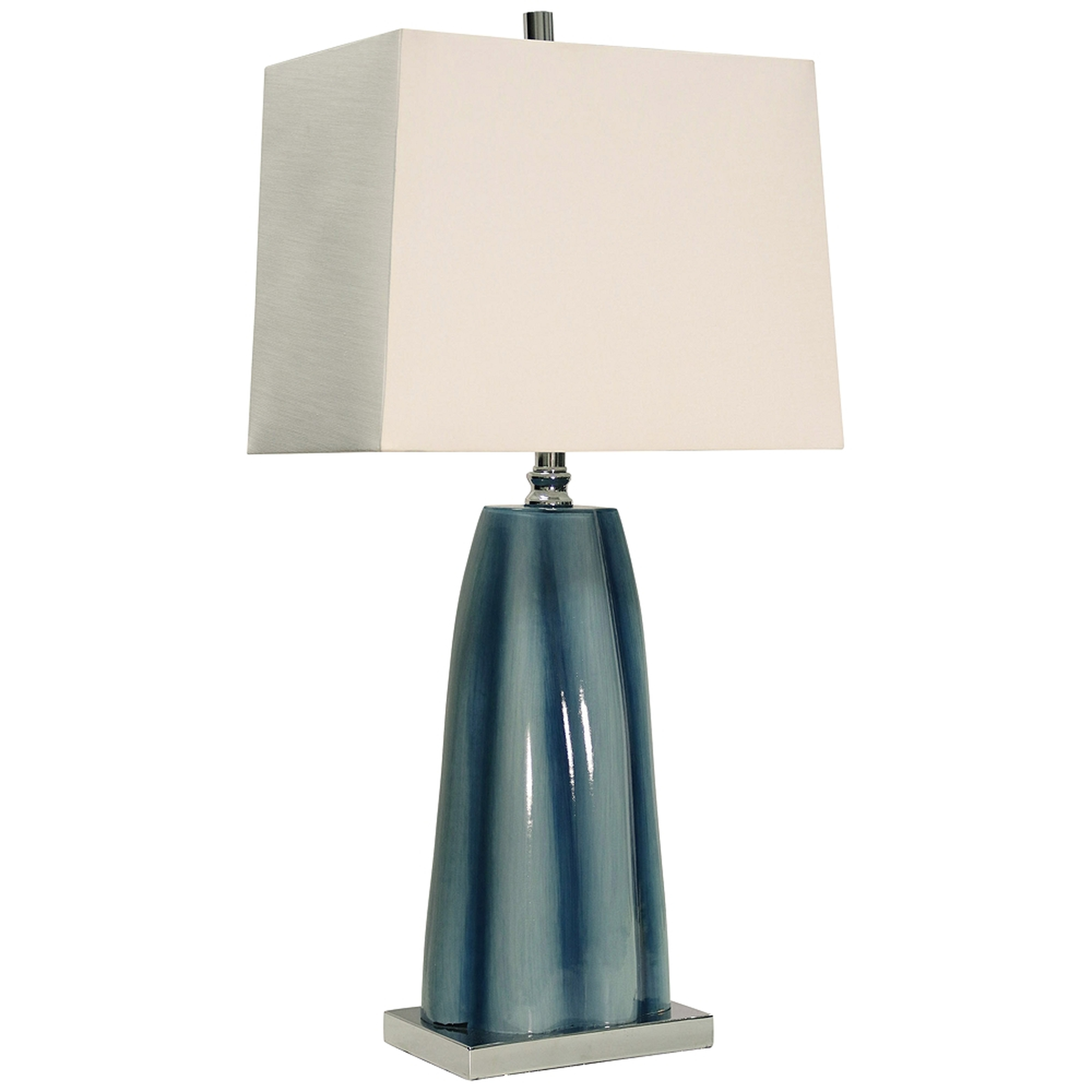 William Mangum Diamond Shoals Blue Glass Table Lamp - Style # 24P76 - Lamps Plus