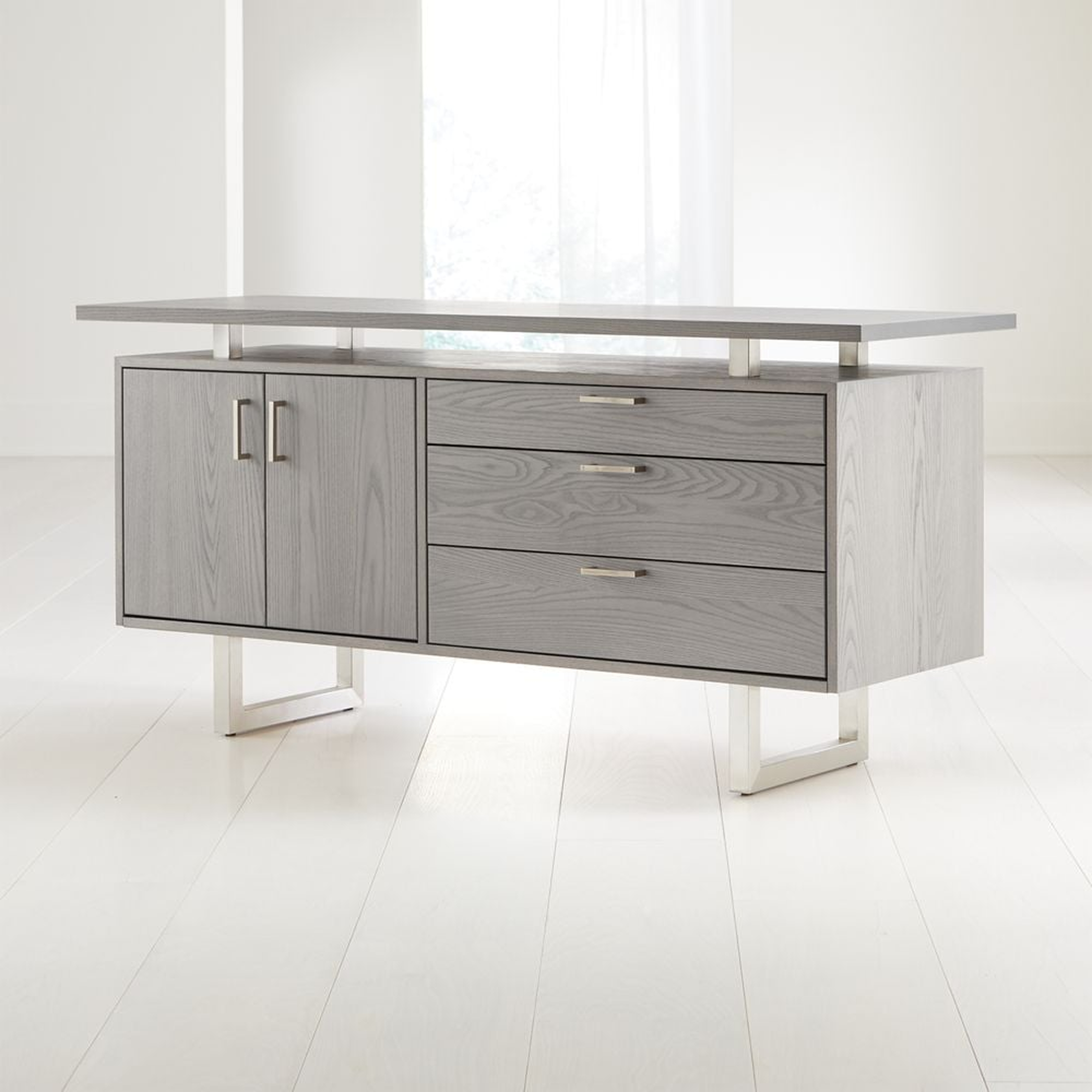 Clybourn Dove Credenza - Crate and Barrel