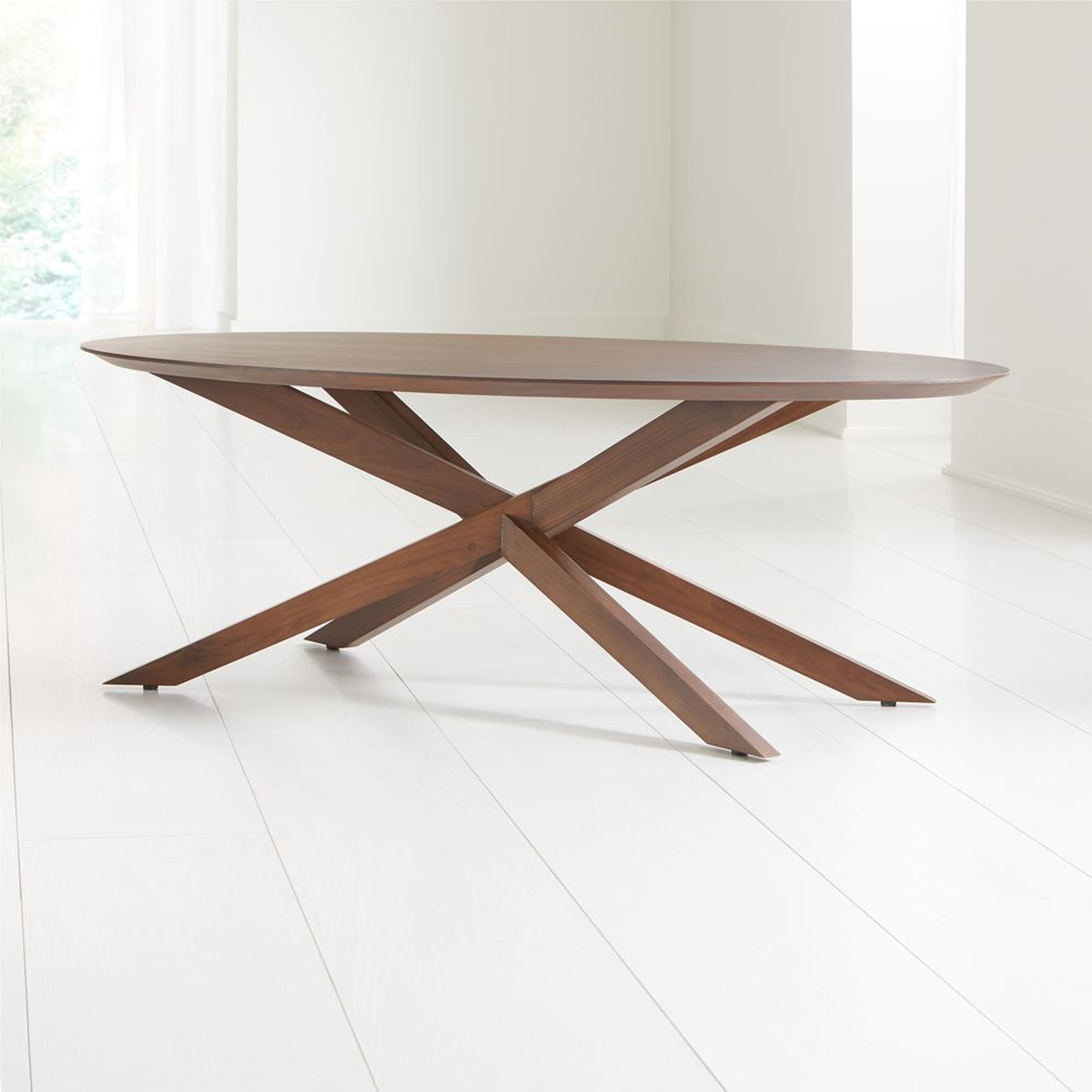 Apex Oval Coffee Table - Crate and Barrel