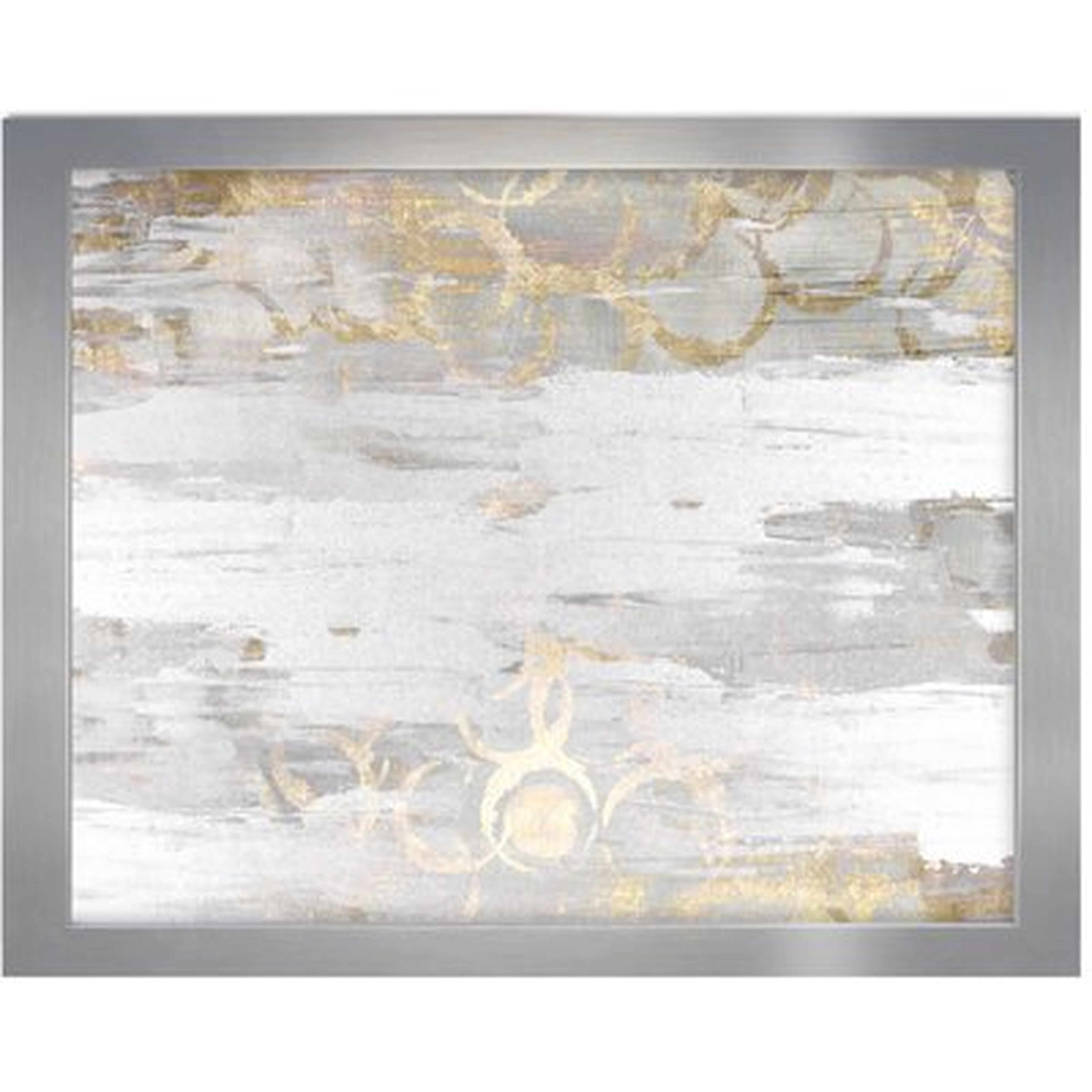 'Elegance Abstract Art' Wrapped Canvas Print - AllModern