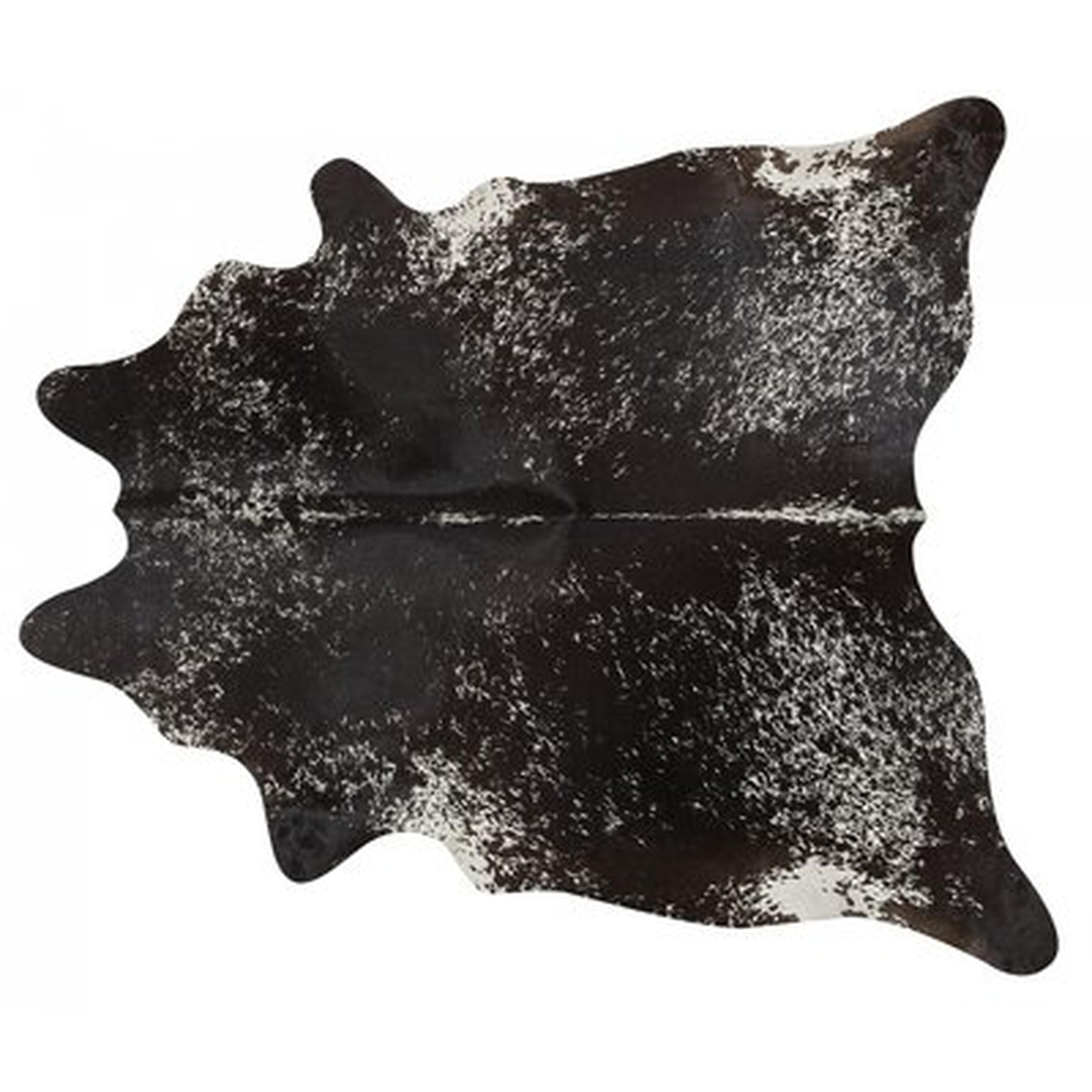 Gympie Speckled Hand Woven Cowhide Black Area Rug - Wayfair