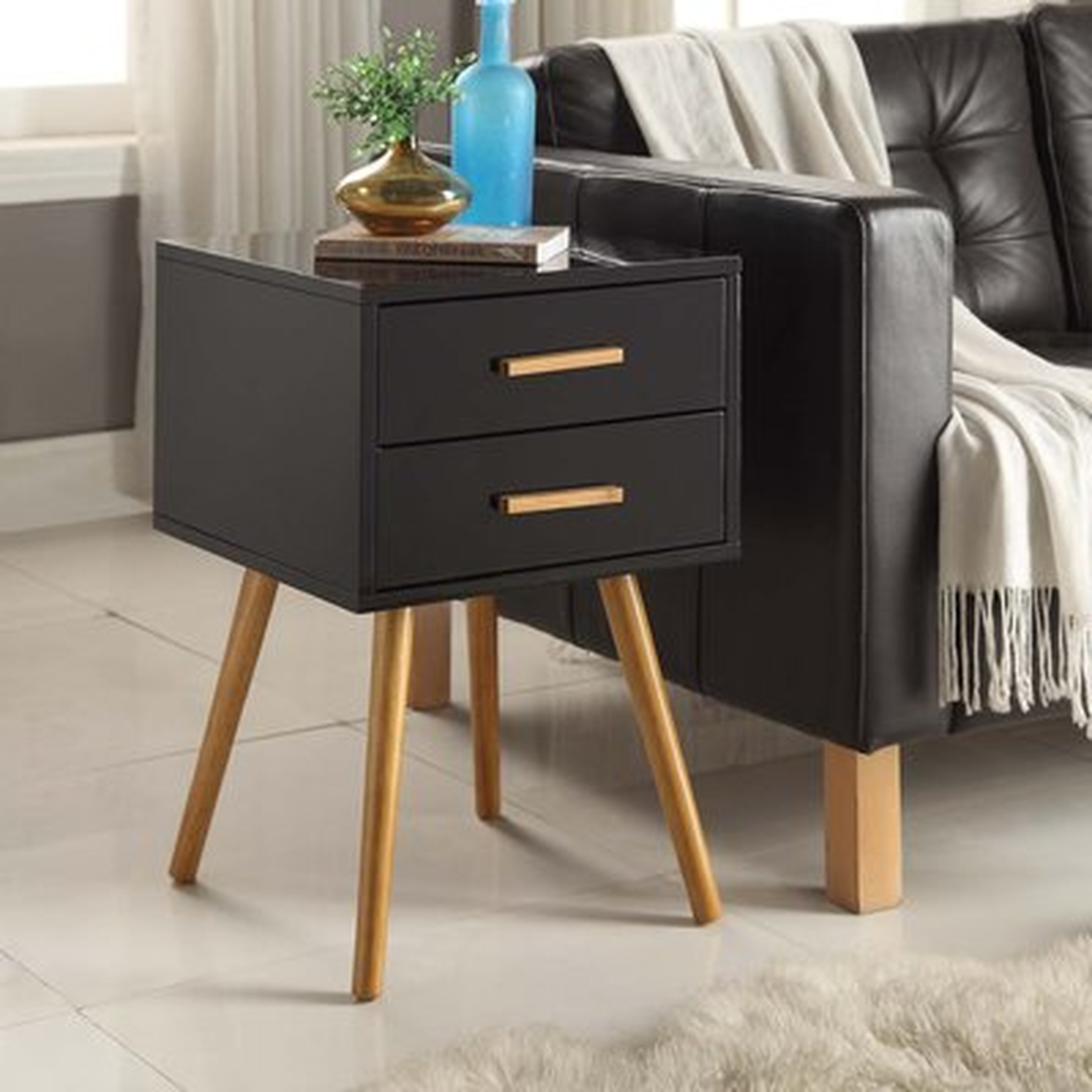 Delilah End Table With Storage - Wayfair