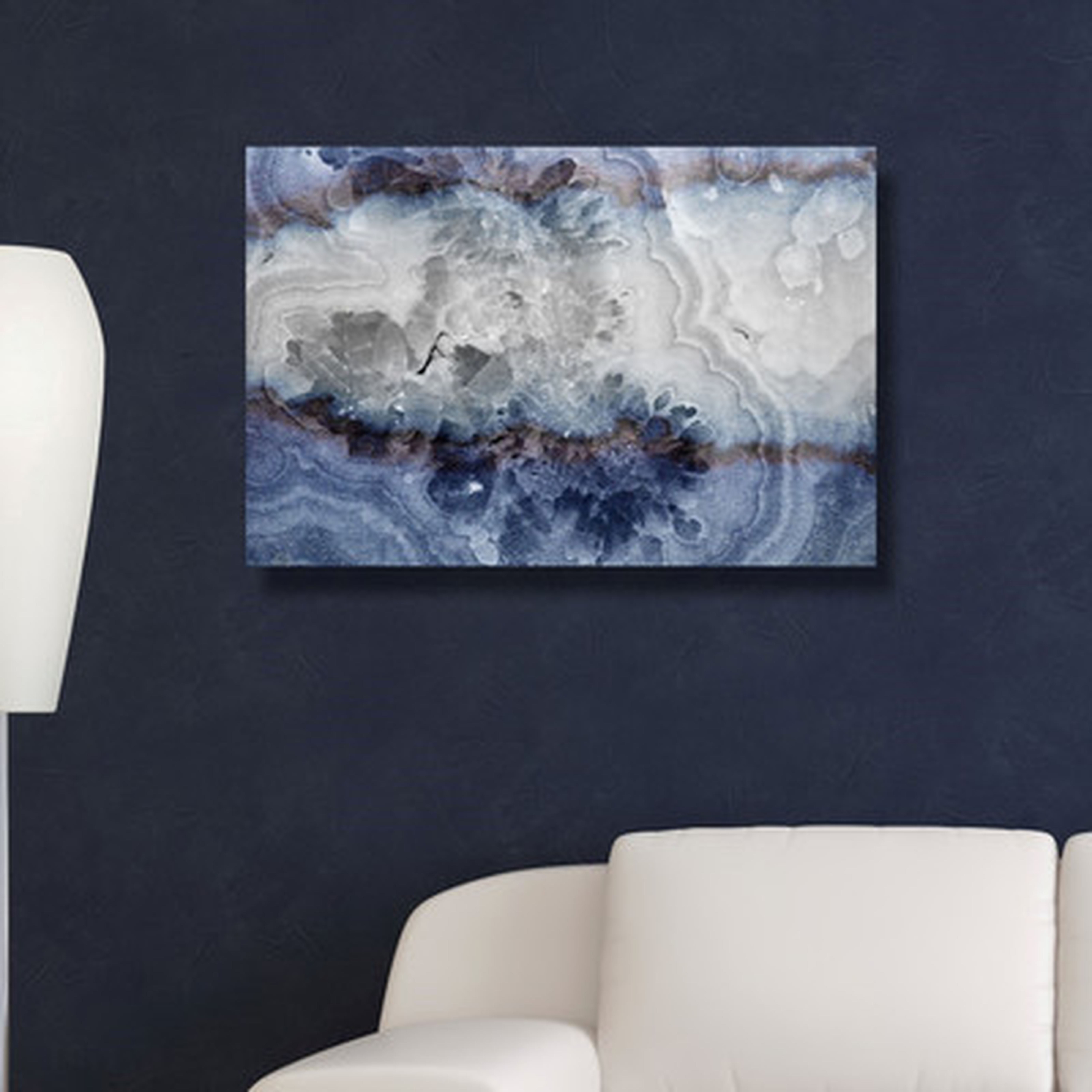 'Lunar Agate' Graphic Art on Wrapped Canvas - Wayfair