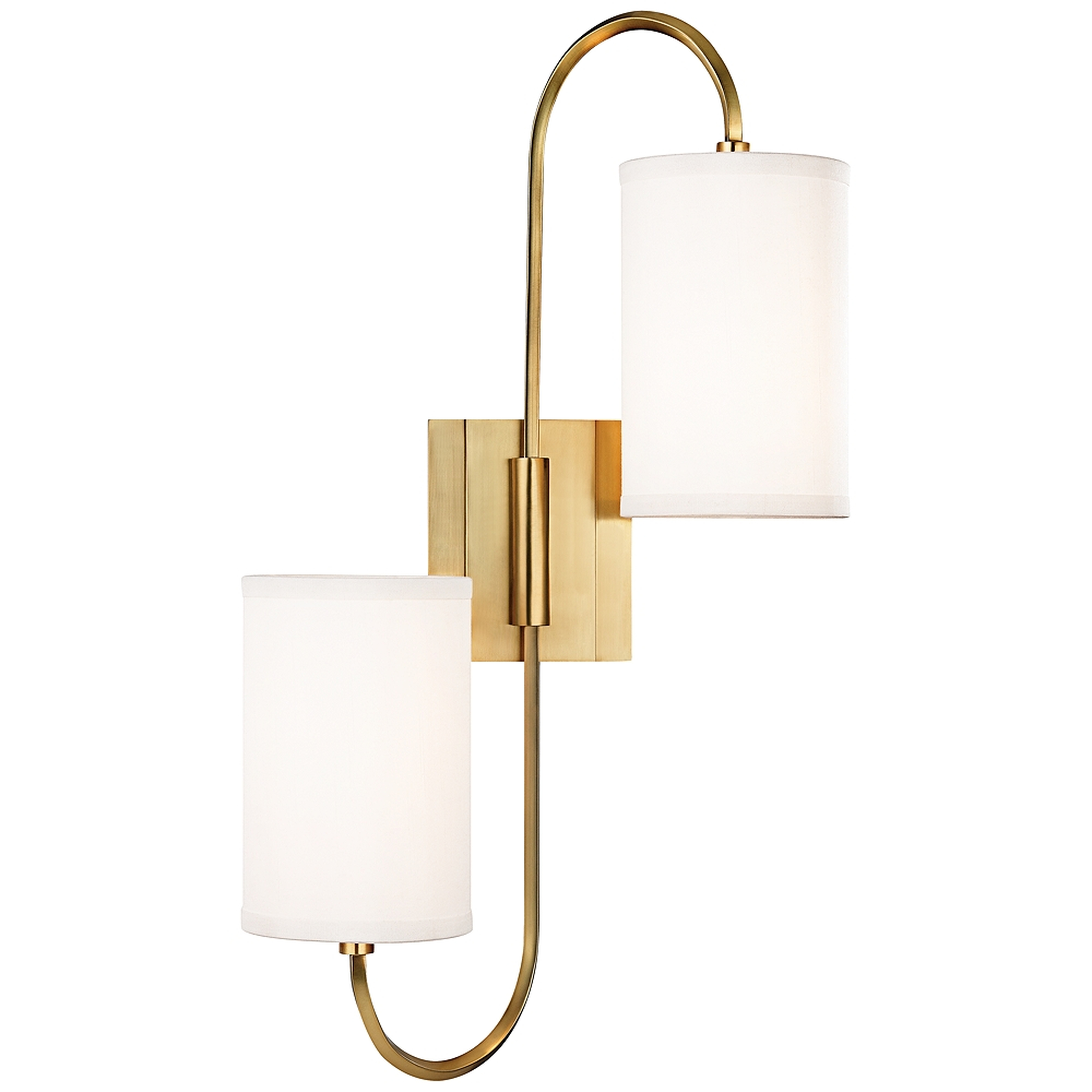 Hudson Valley Junius 22"H 2-Light Aged Brass Sconce - Style # 9M072 - Lamps Plus