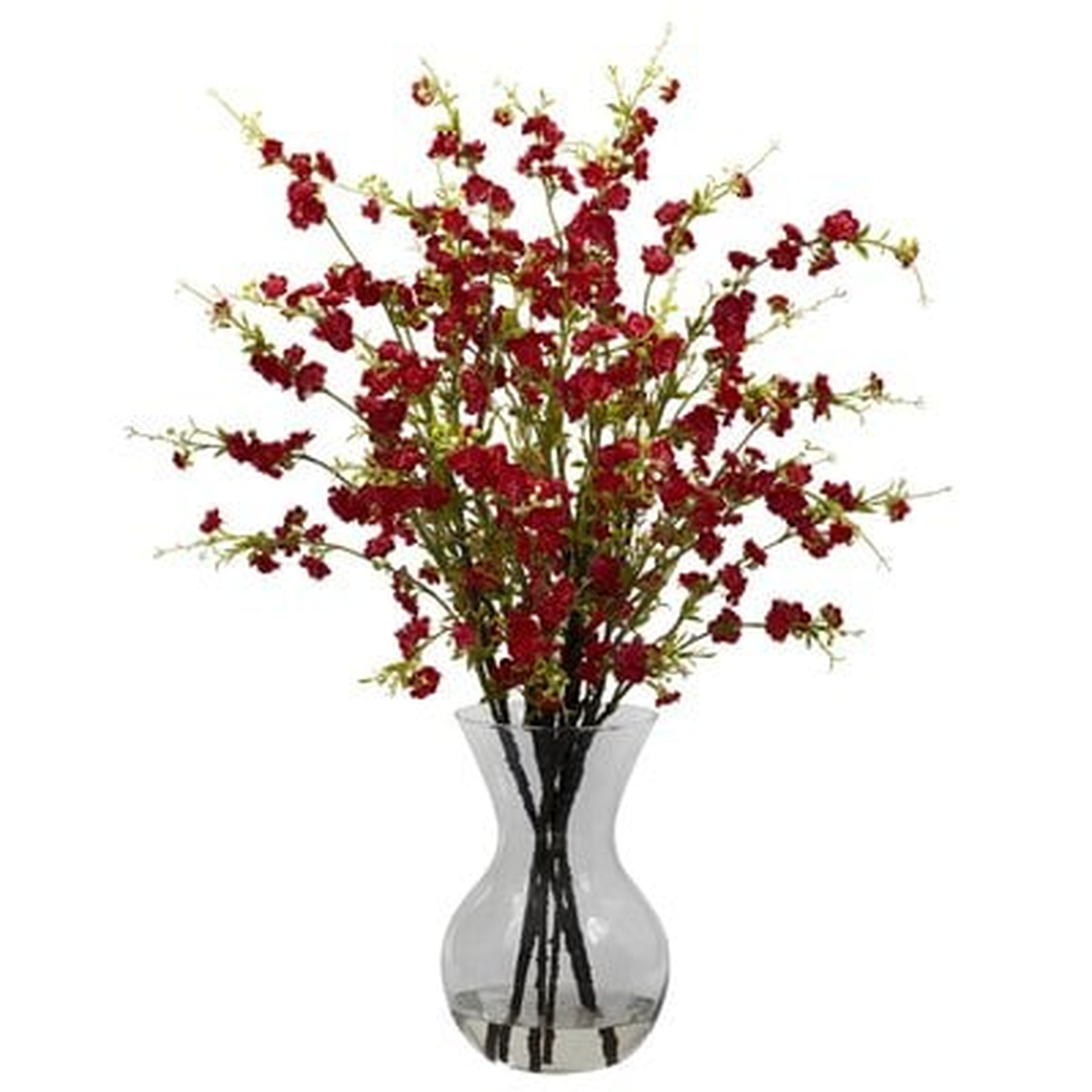 Cherry Blossom Floral Arrangement in Vase - Birch Lane
