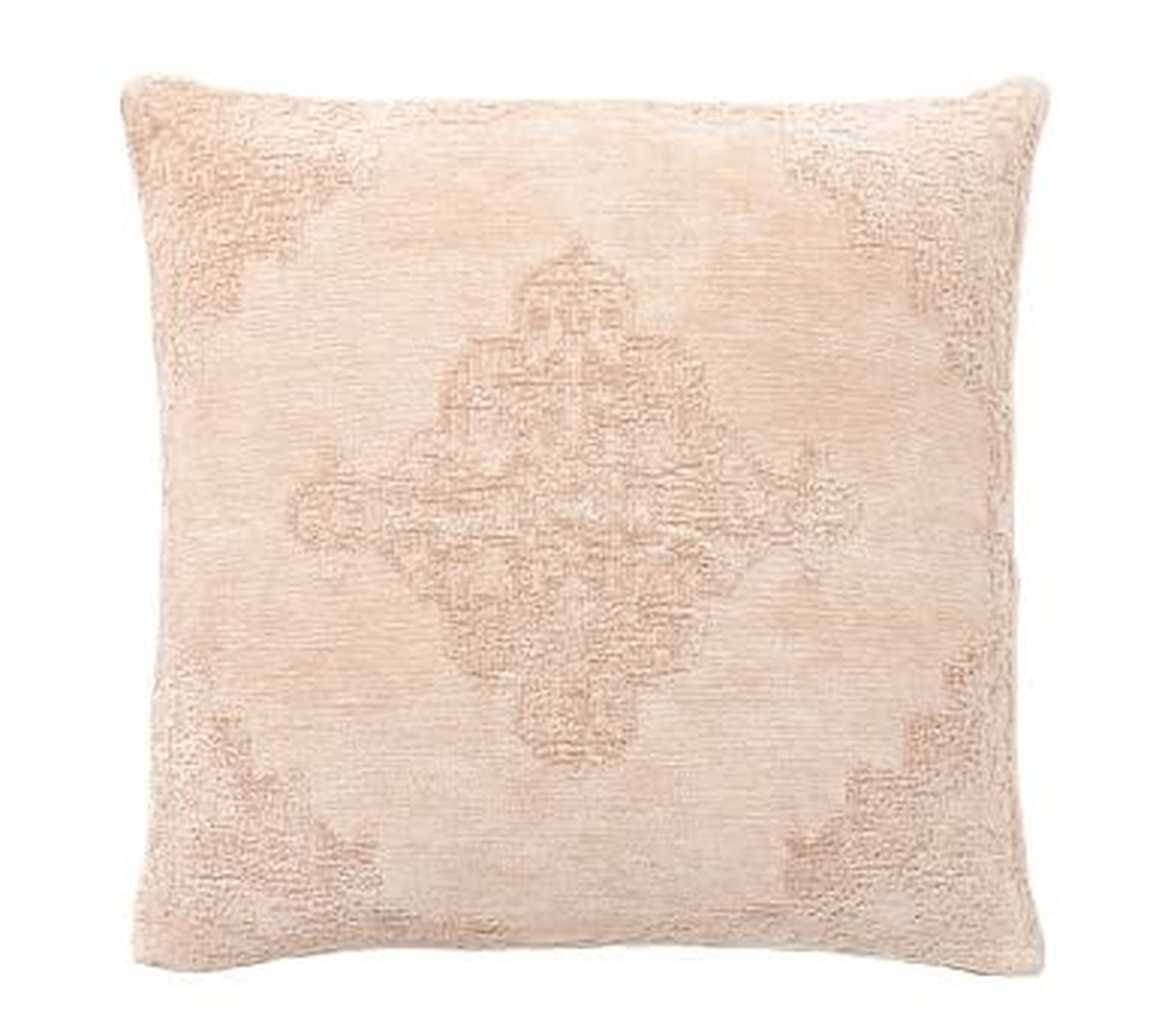 Maddie Textured Pillow Cover, 22", Flax - Pottery Barn