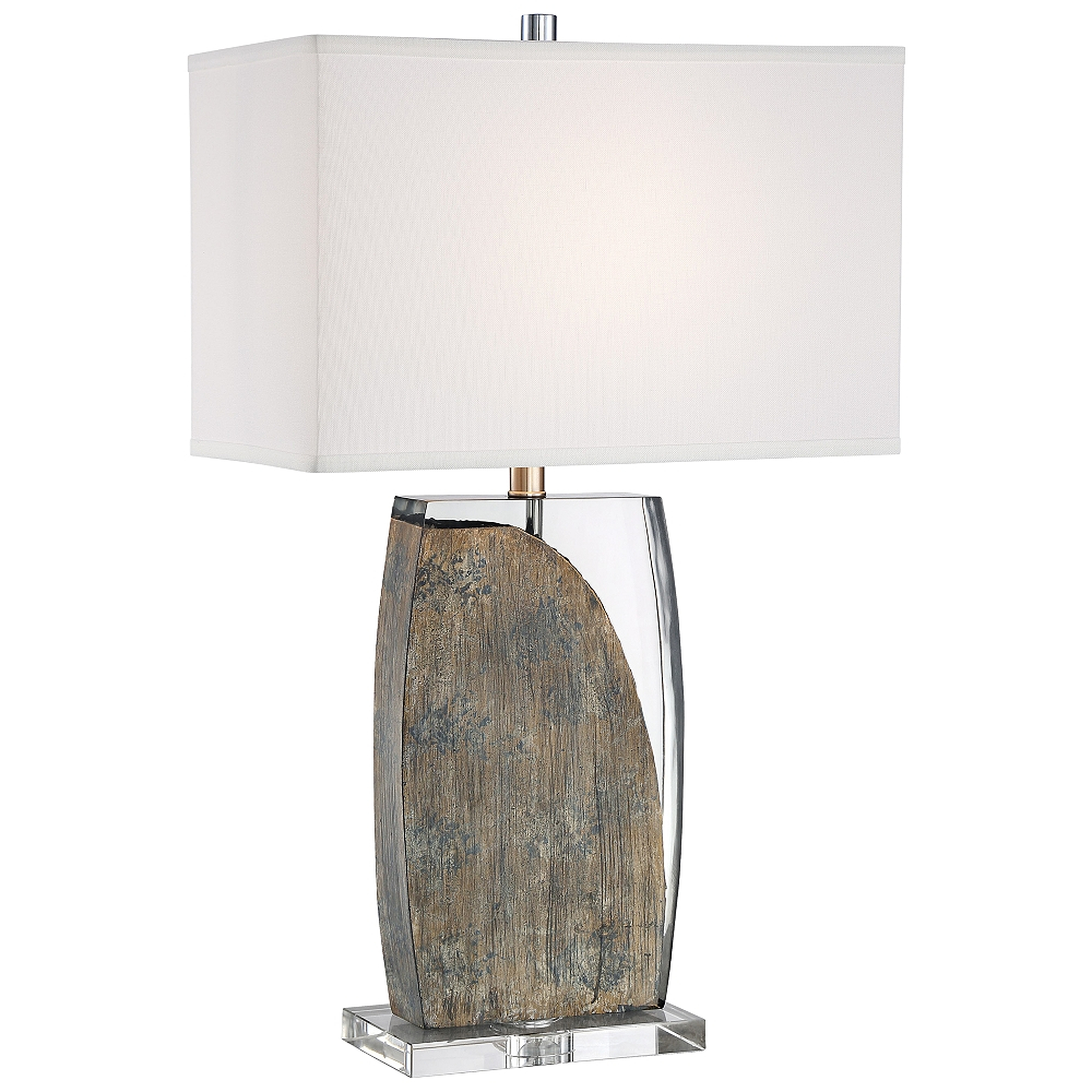 Lite Source Lynch Driftwood and Acrylic Table Lamp - Style # 69R56 - Lamps Plus
