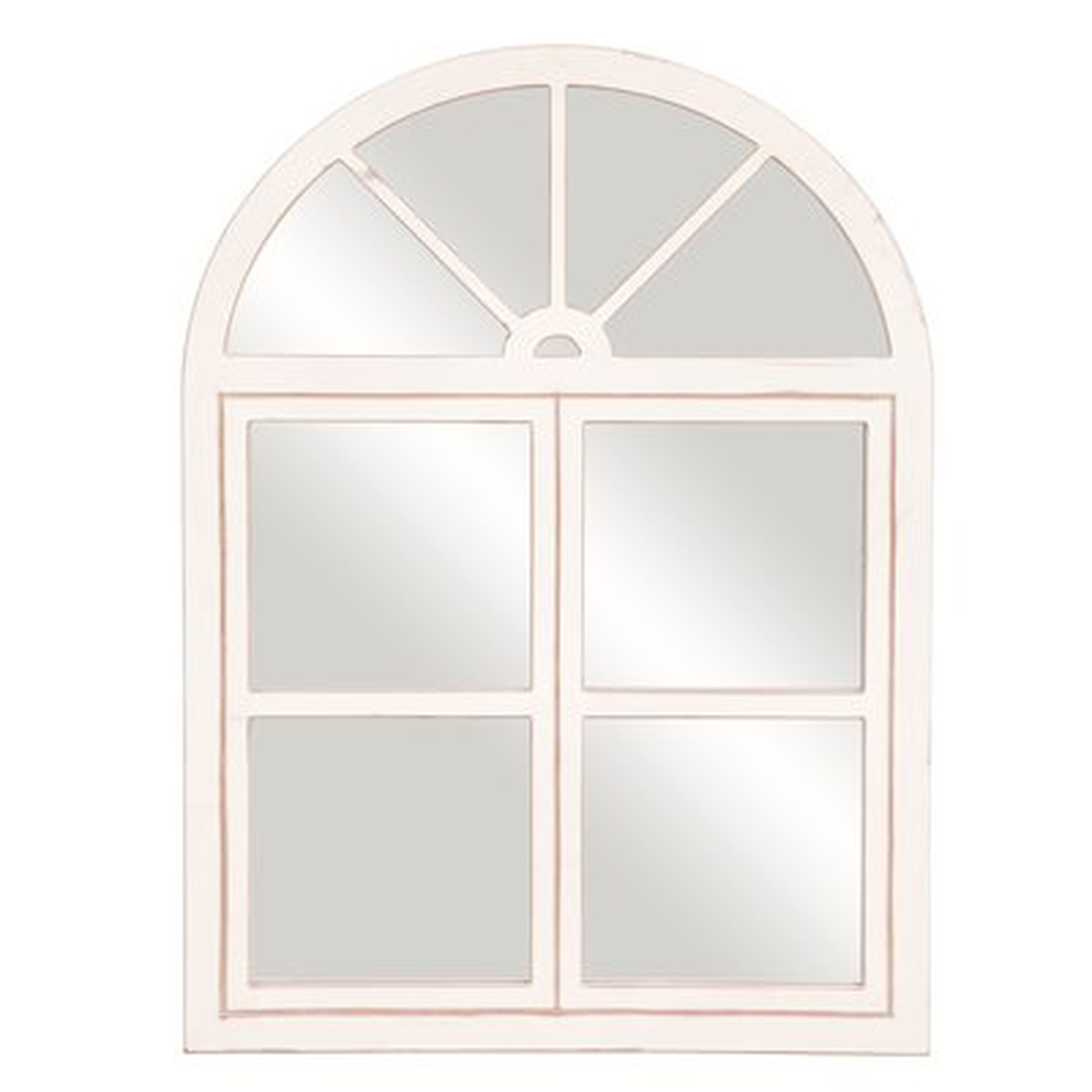 Morrigan Rustic Farmhouse Windowpane Accent Mirror - Birch Lane