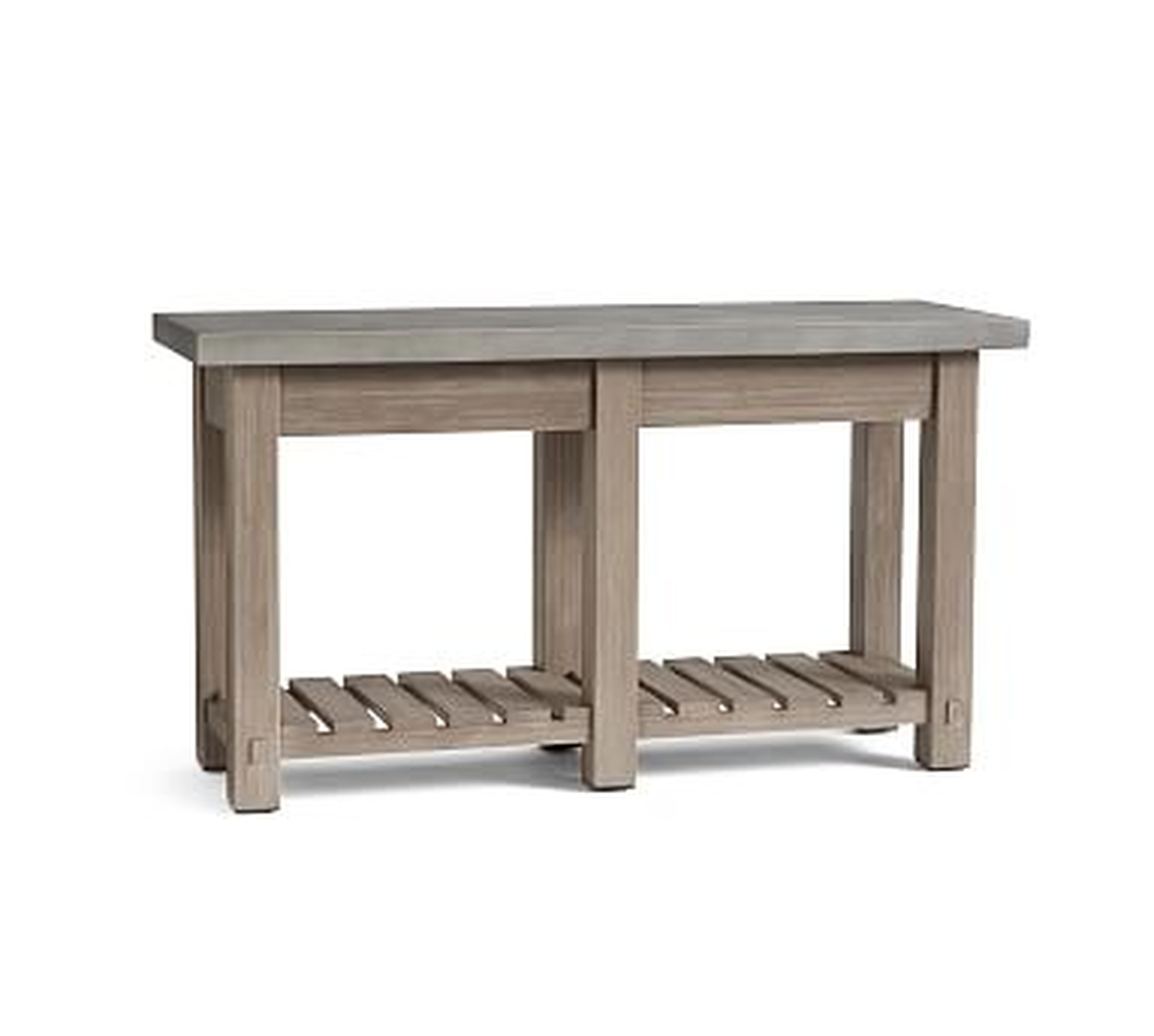 Abbott Outdoor Console Table, Gray Wash - Pottery Barn