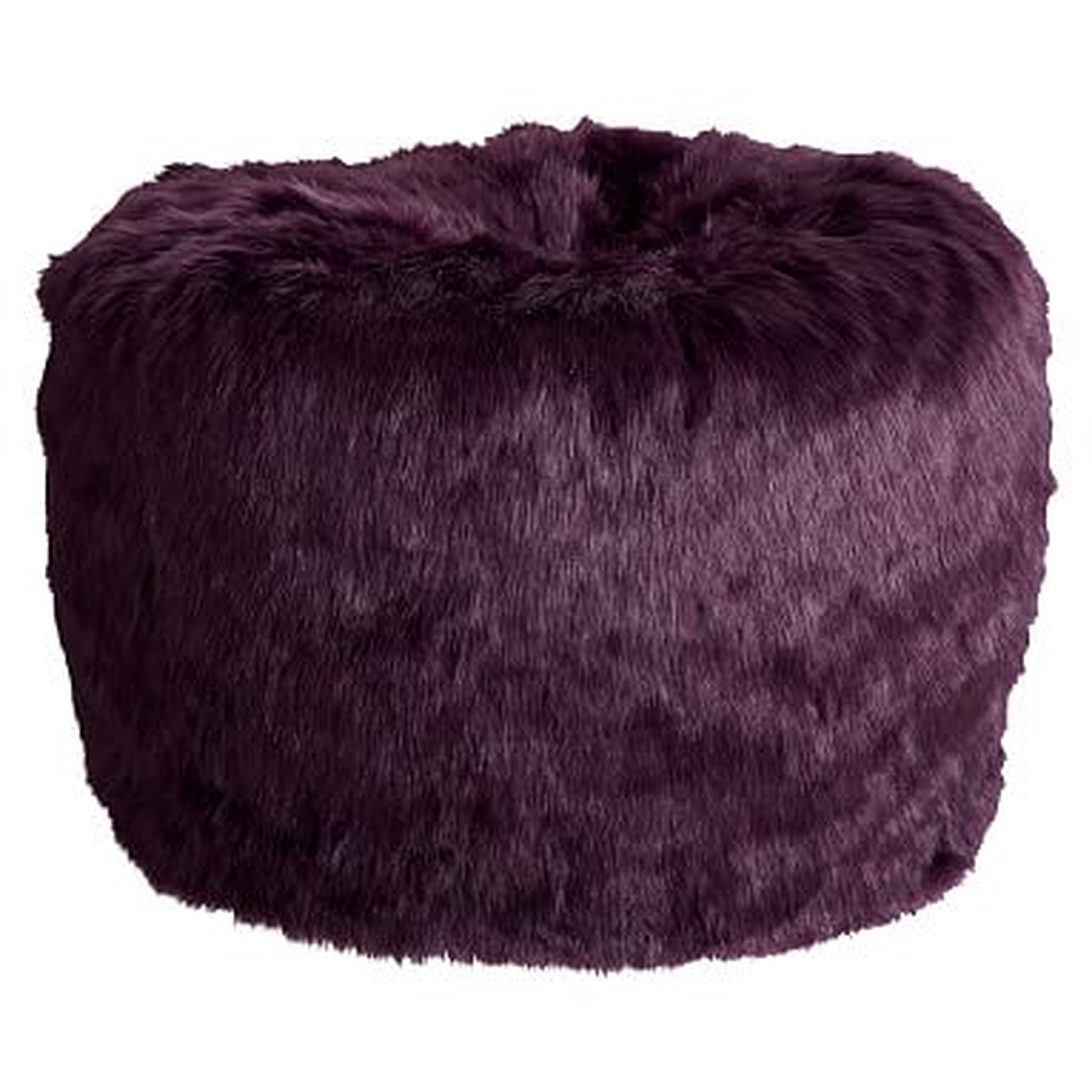 Anna Sui Purple Faux-Fur Beanbag, Slipcover + Insert, Large - Pottery Barn Teen