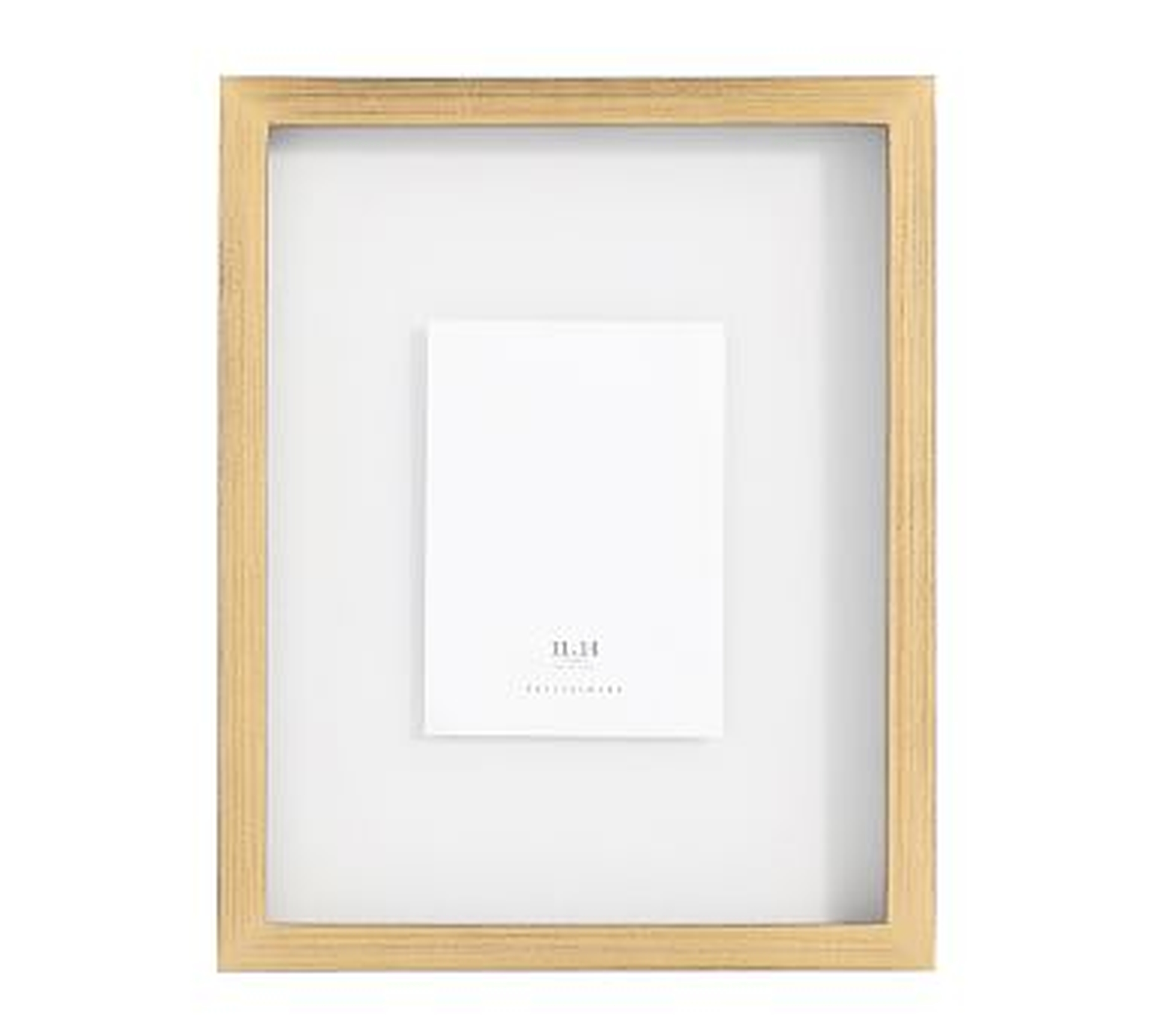 Floating Wood Gallery Frame, Gold - 11X14 - Pottery Barn
