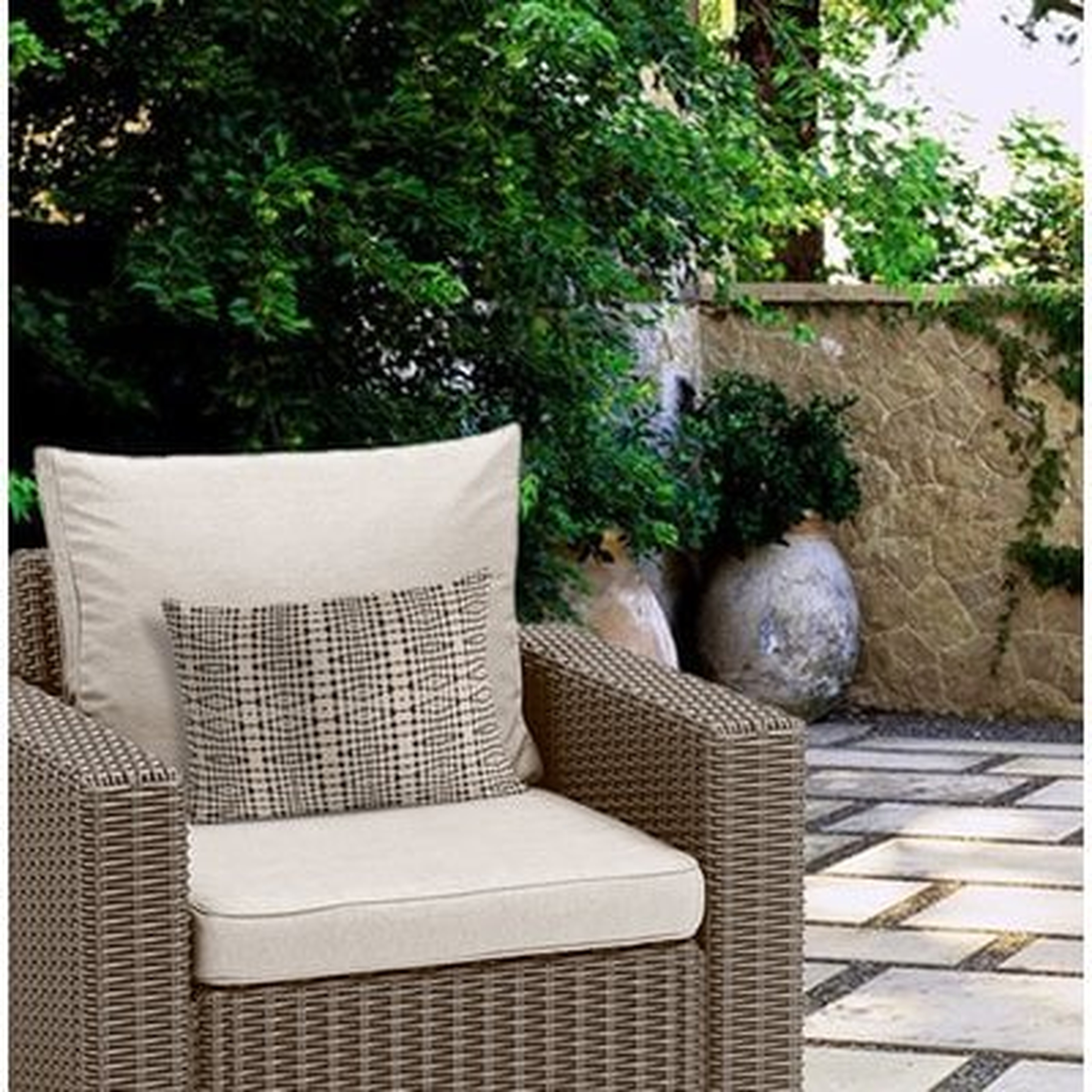 Crossland Tile Stripe Outdoor Lumbar Pillow - Wayfair