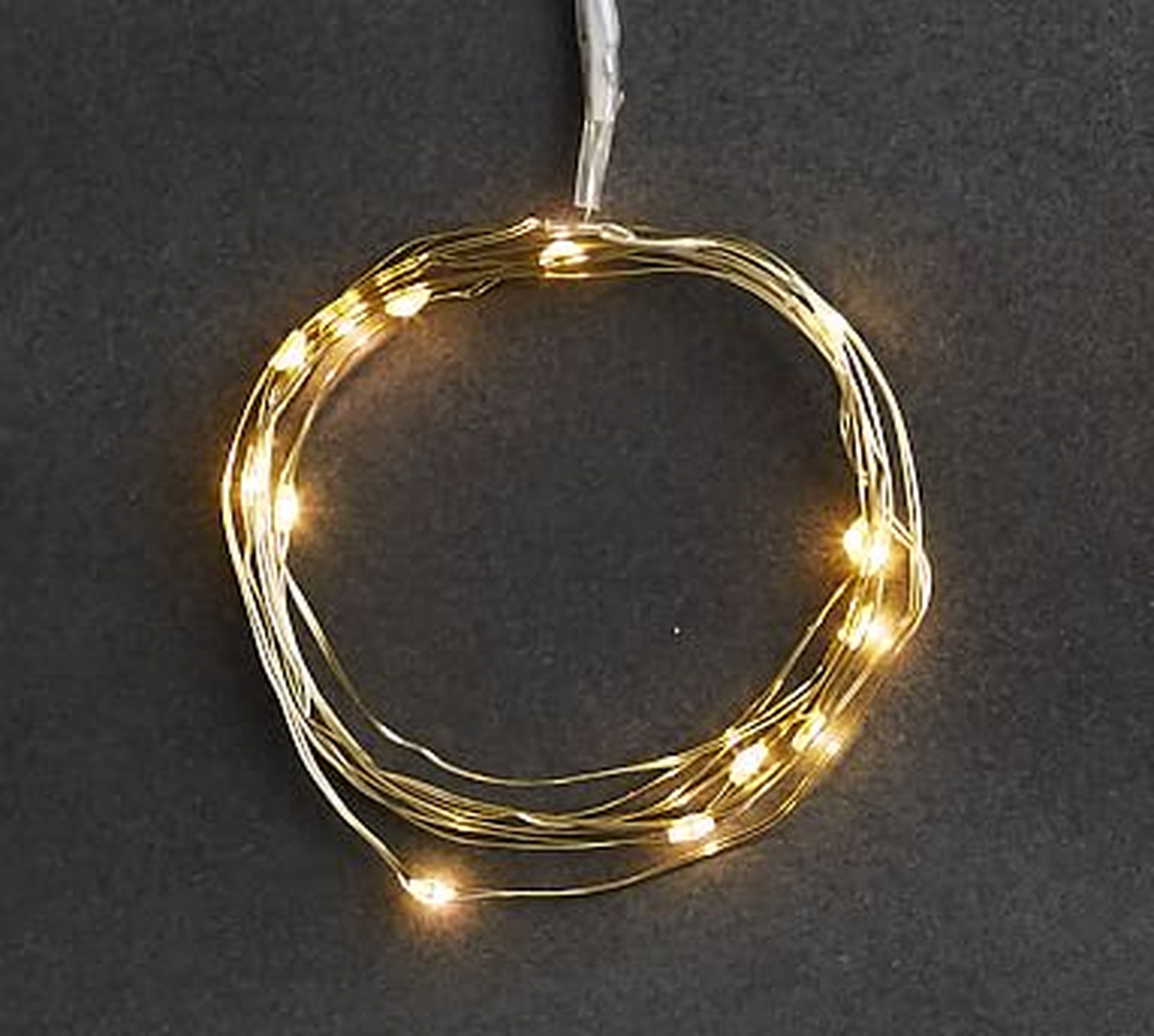 Mini Led String Lights, Gold - 5 Ft - Pottery Barn