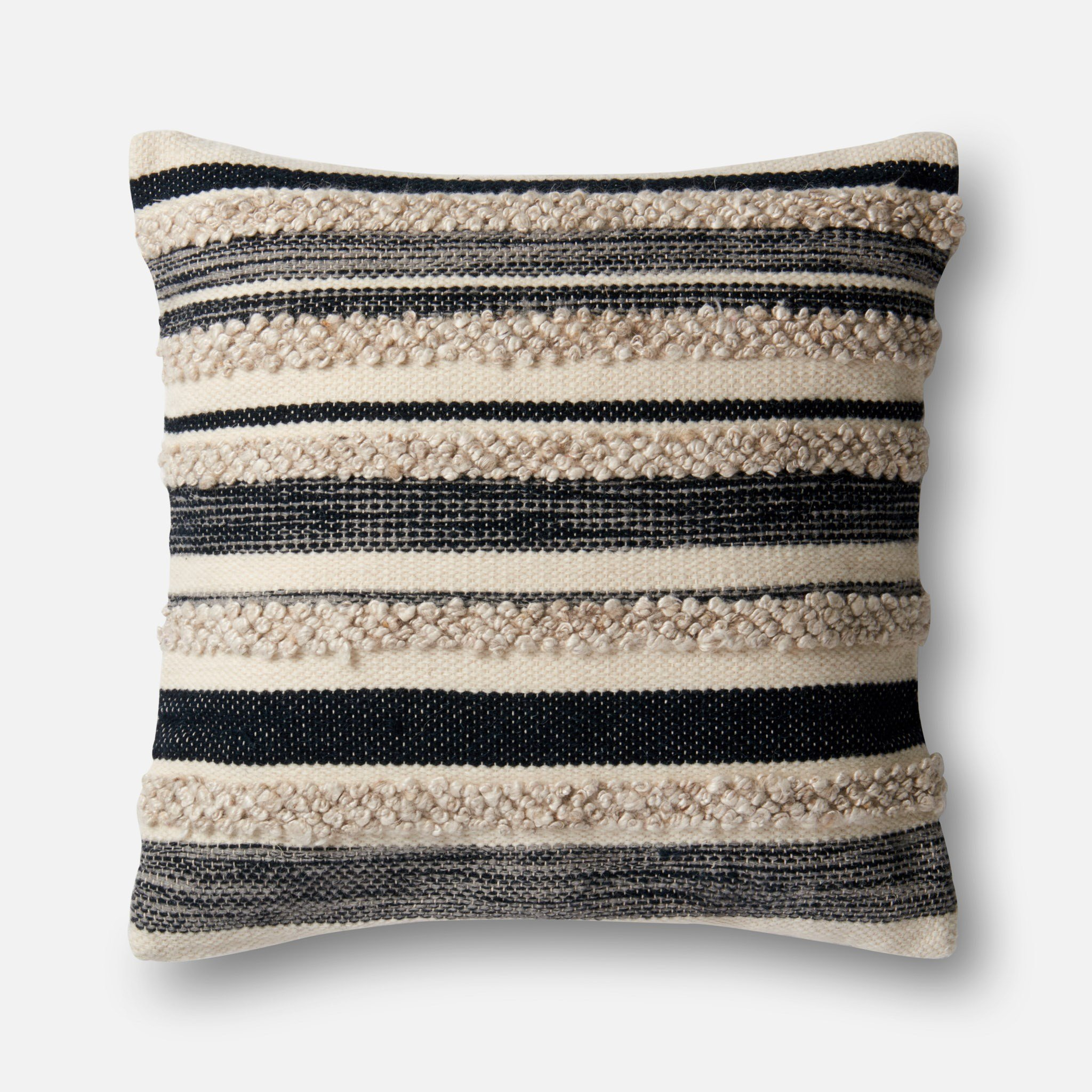 PILLOWS - CHARCOAL / IVORY - Loloi Rugs