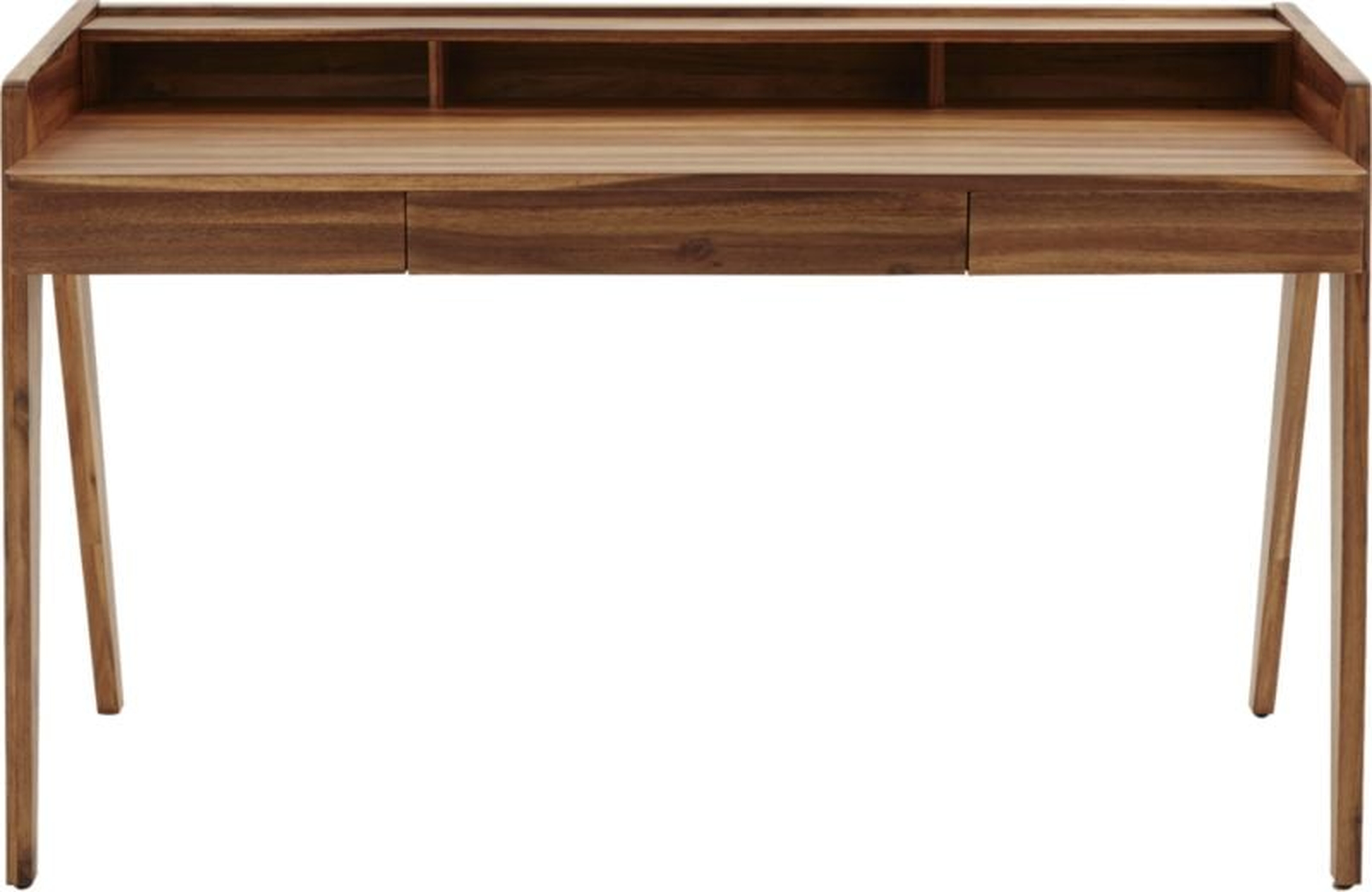Drommen 3- Drawer Wood Desk - CB2
