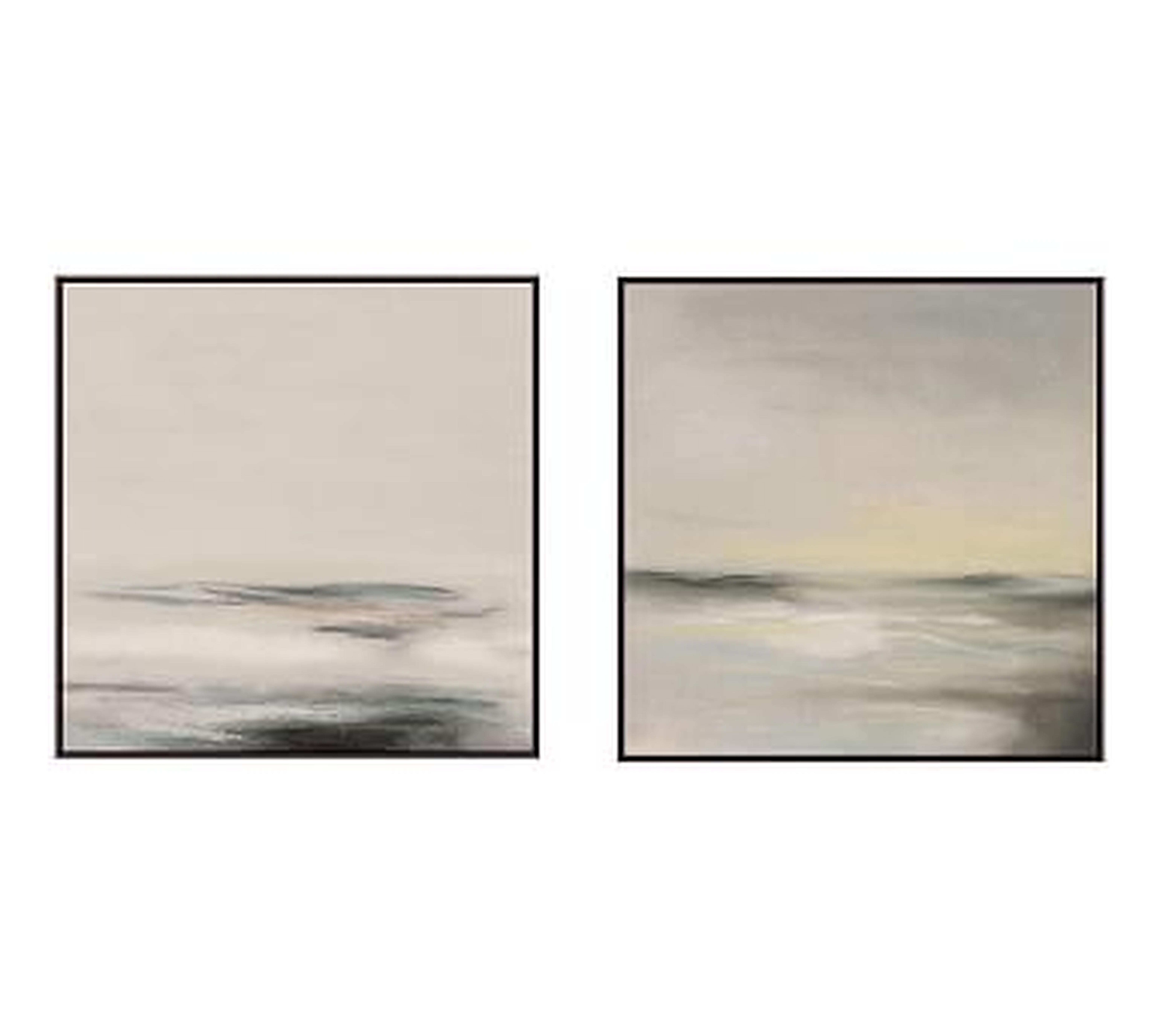 Coastal Sands Framed Canvas, Set of 2, 31" x 31" - Pottery Barn