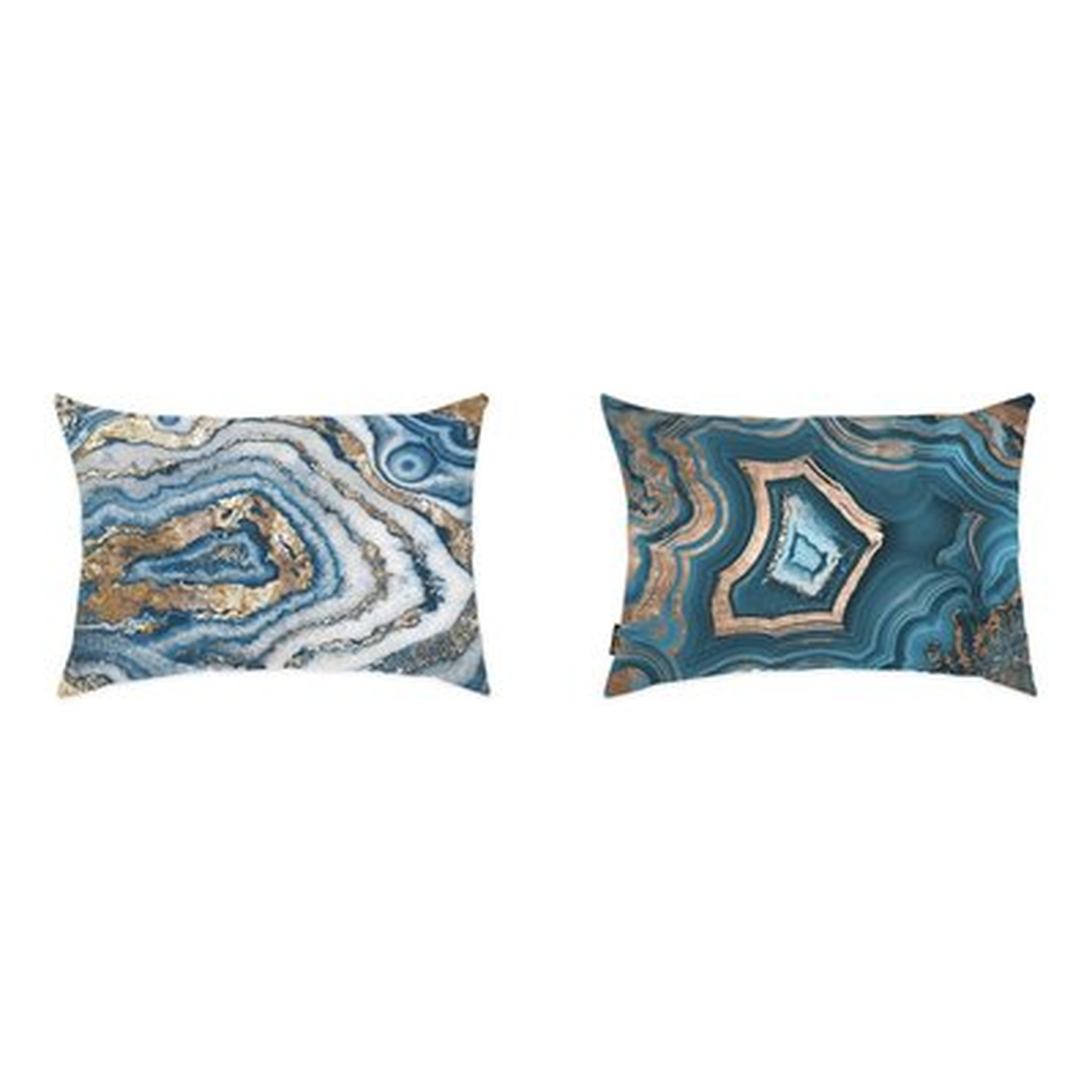 Liesel 2 Piece Geode Lumbar Pillow Set - Wayfair