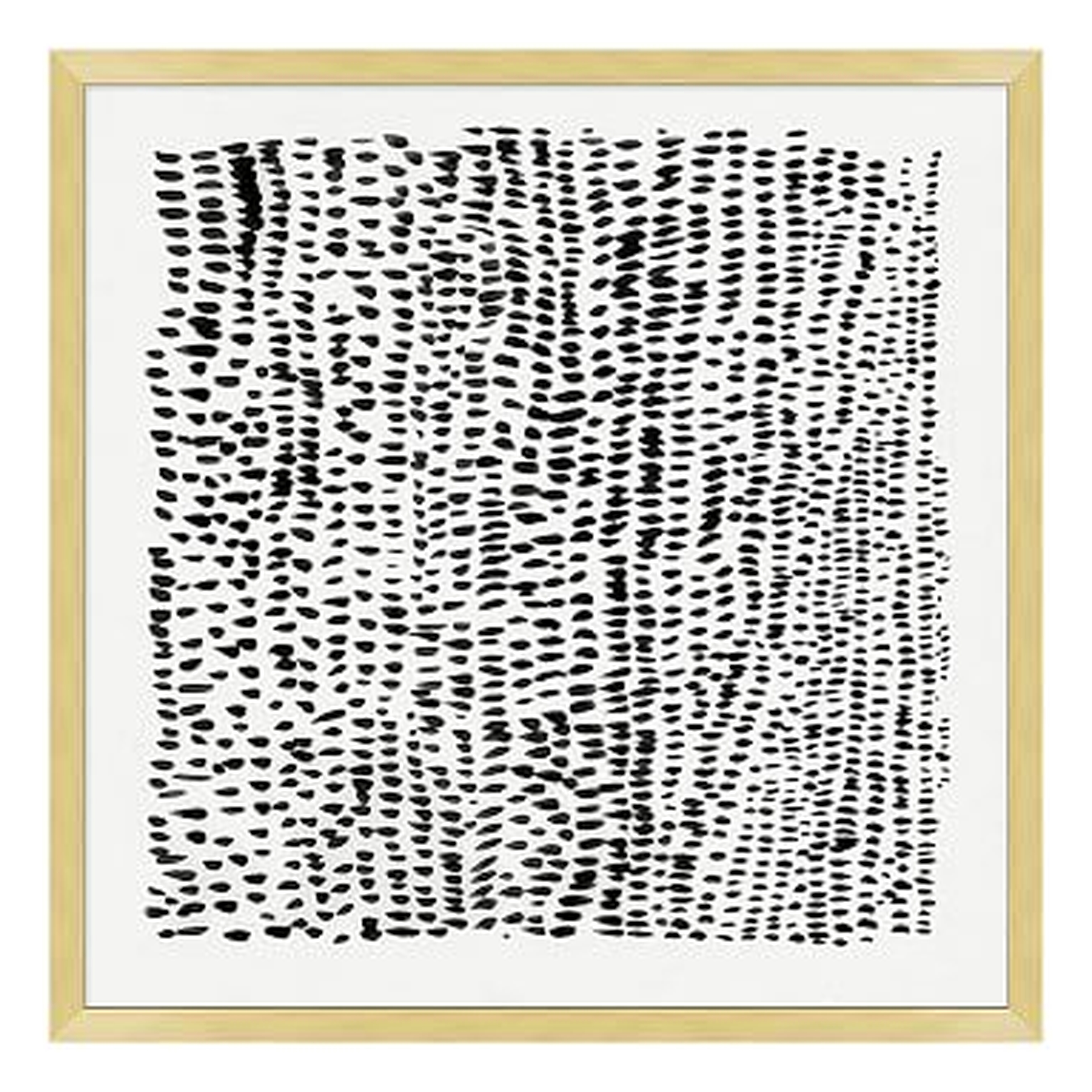 Animal Pattern Framed Art, black/gold frame, 30"x30" - Pottery Barn Teen