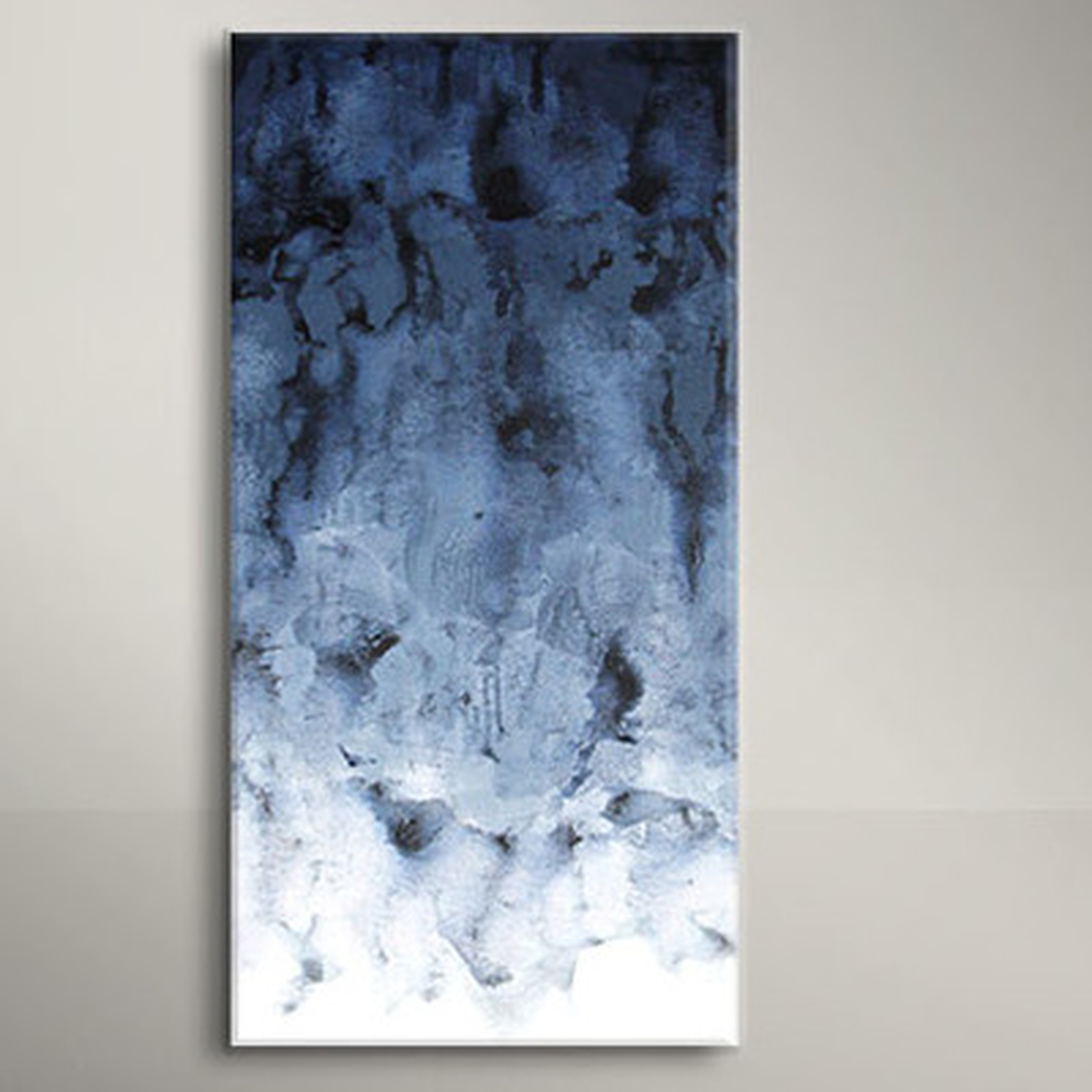 'Black Water' Painting Print on Wrapped Canvas - AllModern