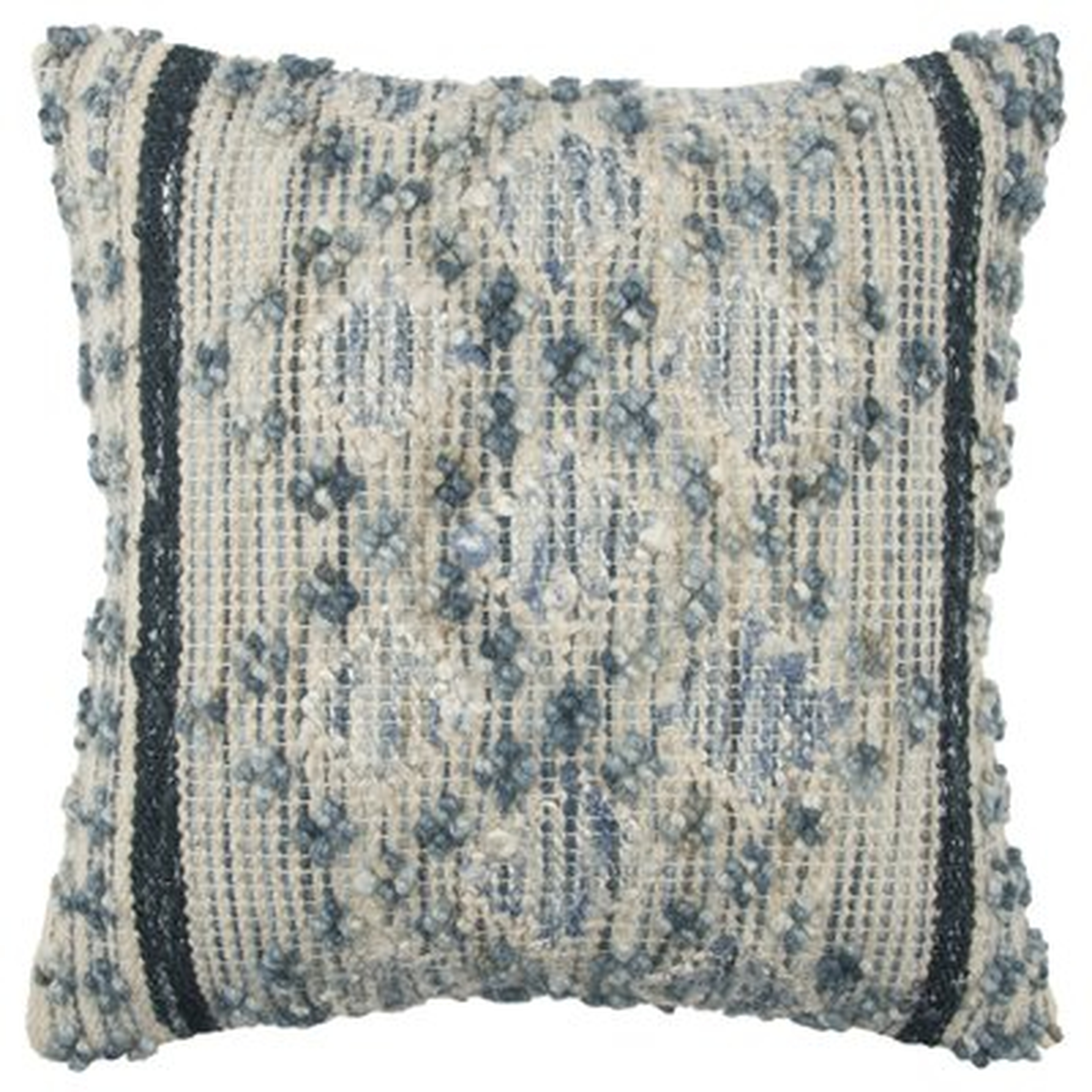 Brooklyn Wool Geometric Throw Pillow - Birch Lane