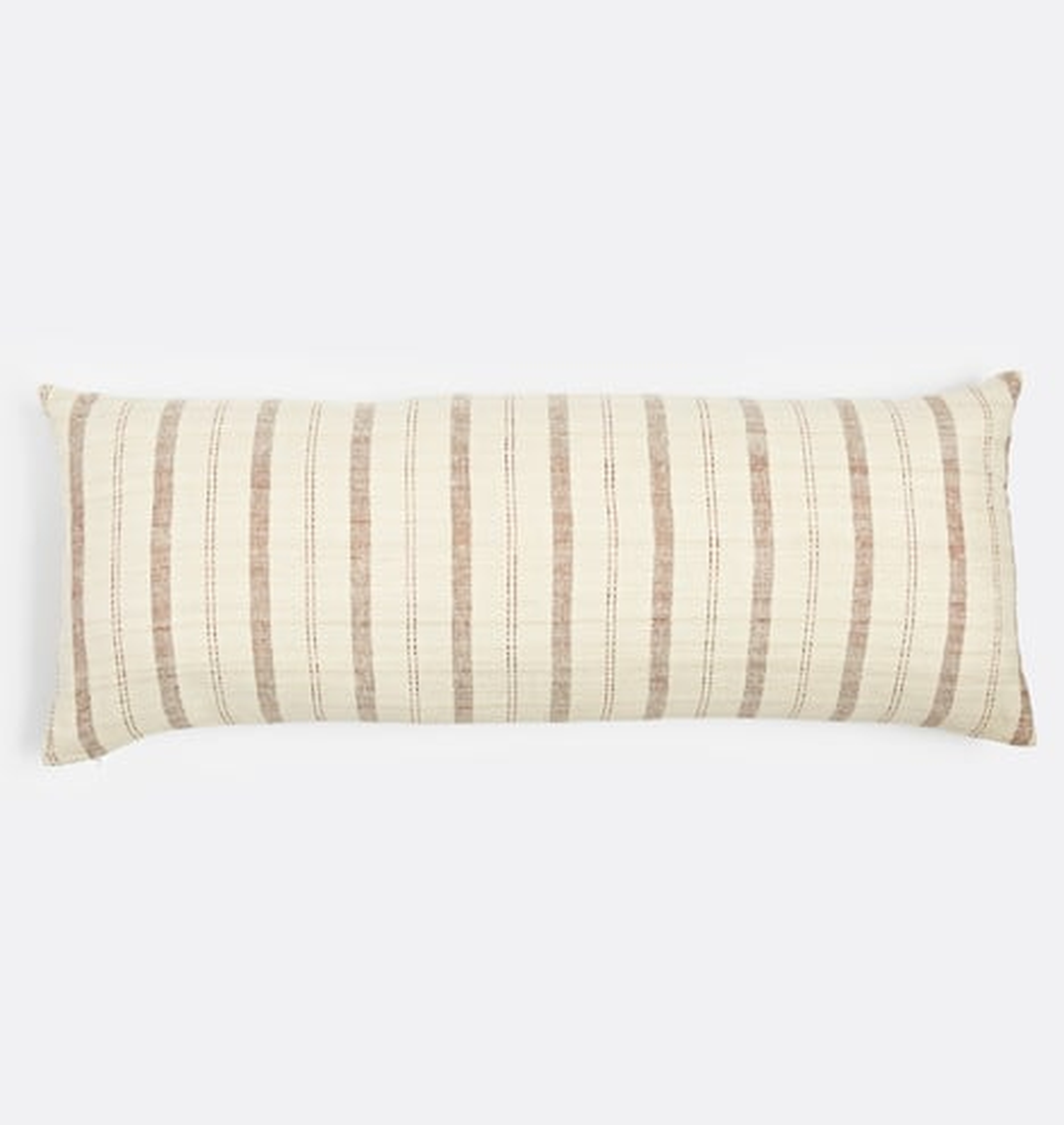 Stripe Handspun Raw Silk Pillow Cover - Rejuvenation