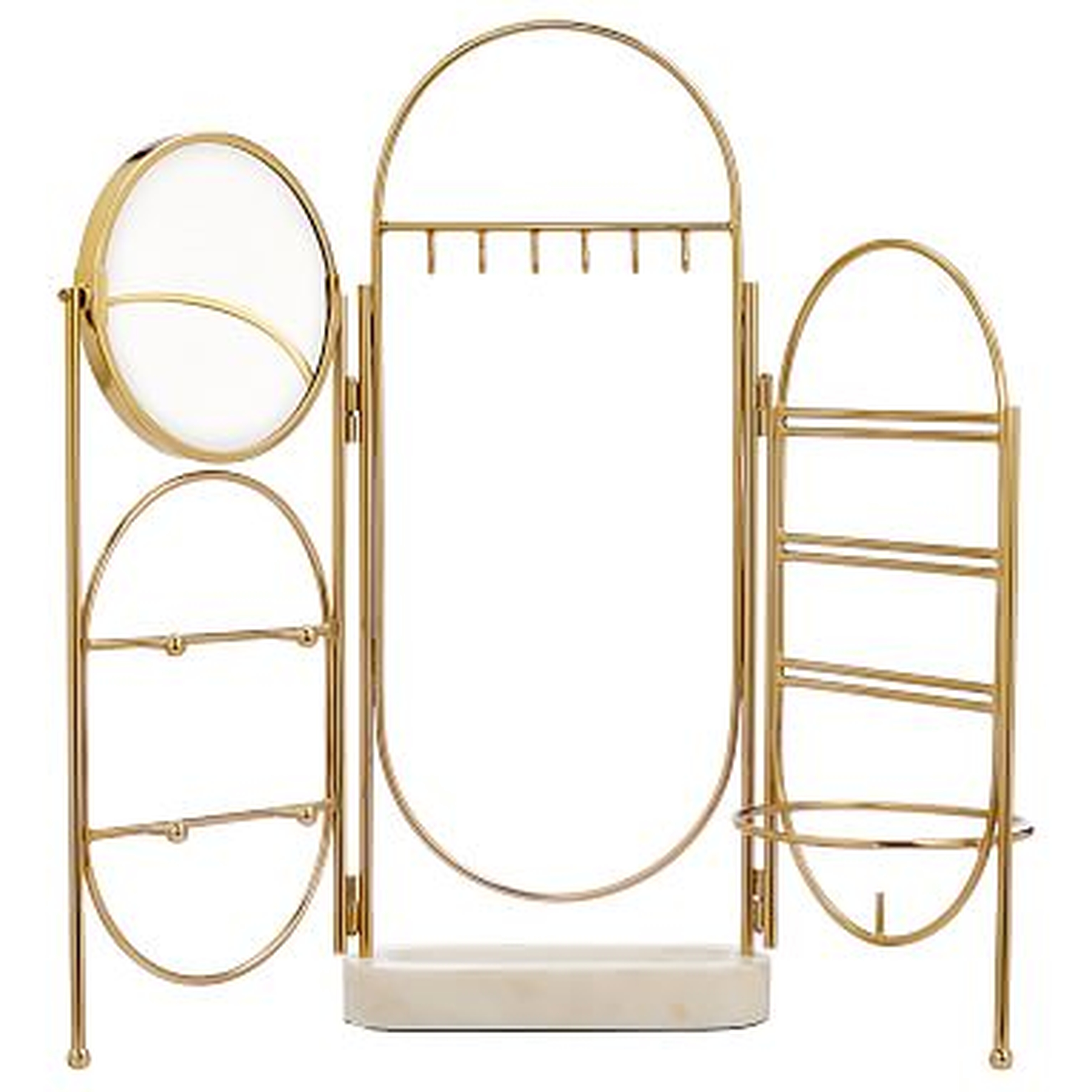 Marble and Gold Jewelry Holder Screen - Pottery Barn Teen